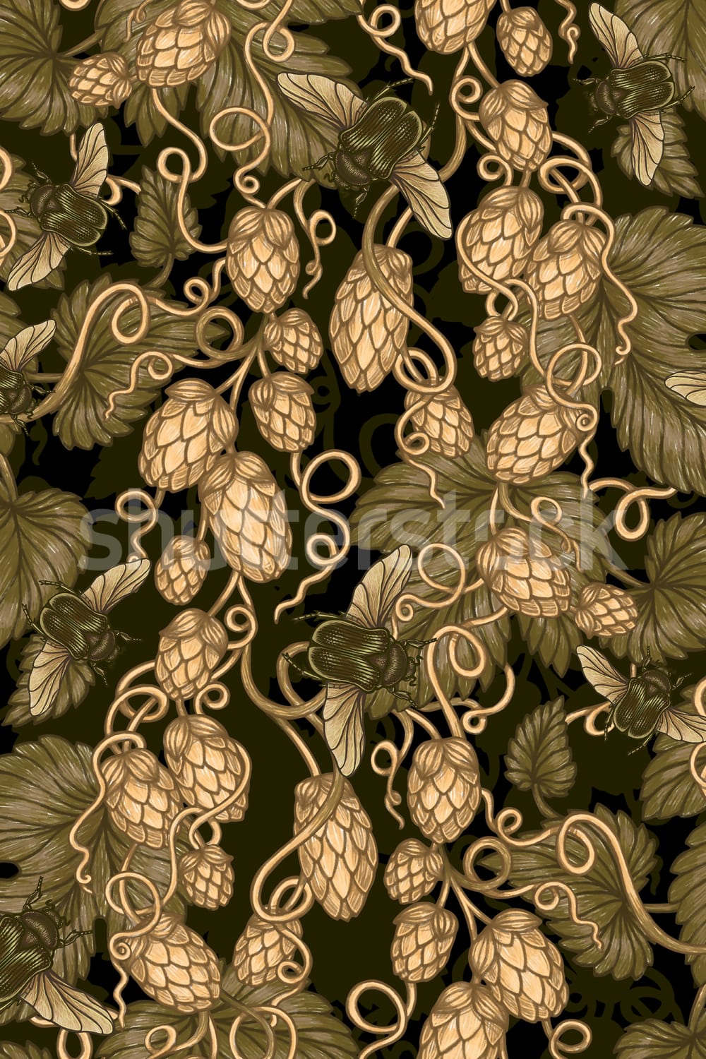 Breloque houblon rustique
