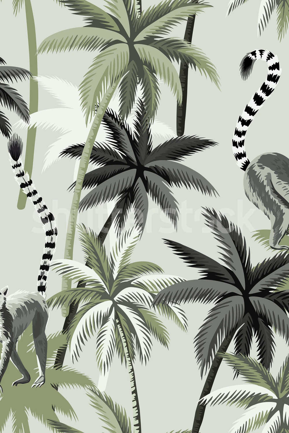 Tropical Green Lemurs