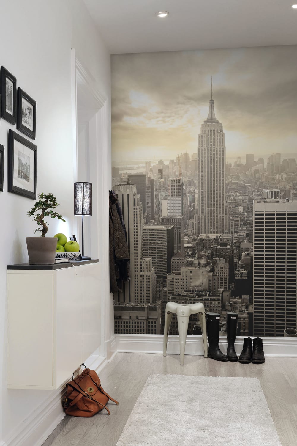 Murale avec vue sur New York