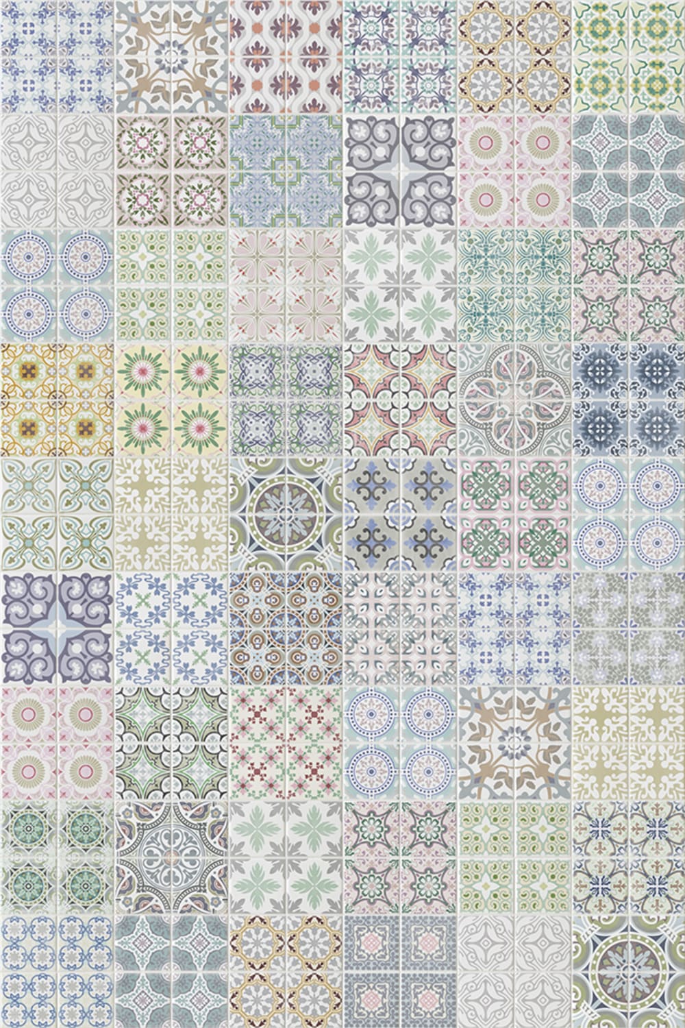 Papier peint en carreaux de Marrakech pour la cuisine ou d'autres espaces