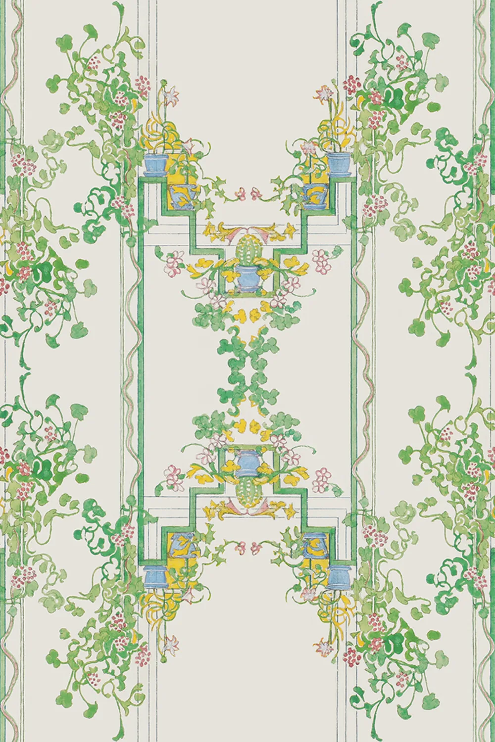 One of Karin Larsson’s unique furniture pieces turned into wallpaper