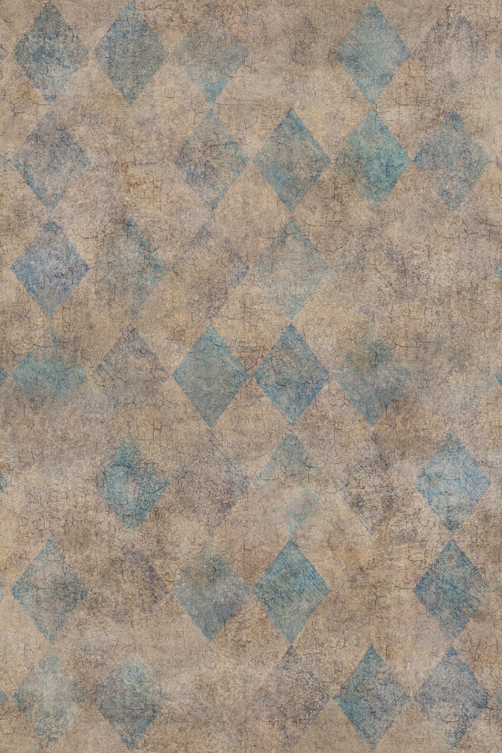 Small Patinated Diamonds Turquoise