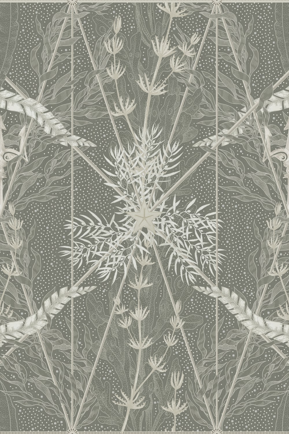 Seaweed & Stars, Green	