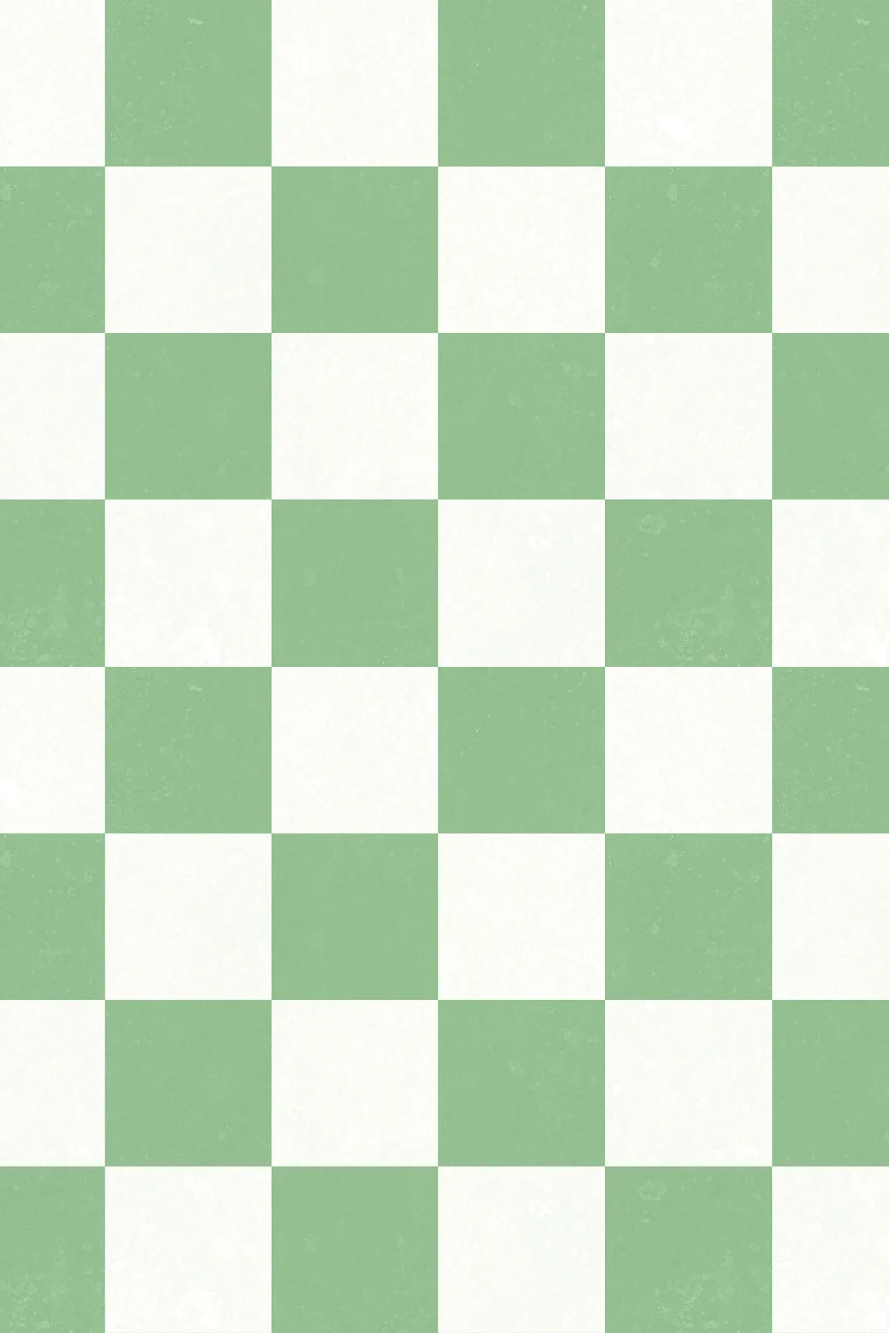 Green checkered wall mural