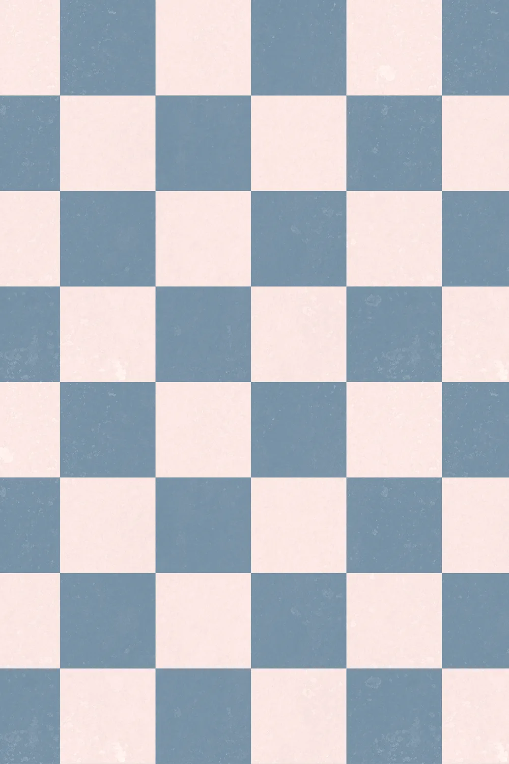 Blue and pink checkered wall mural