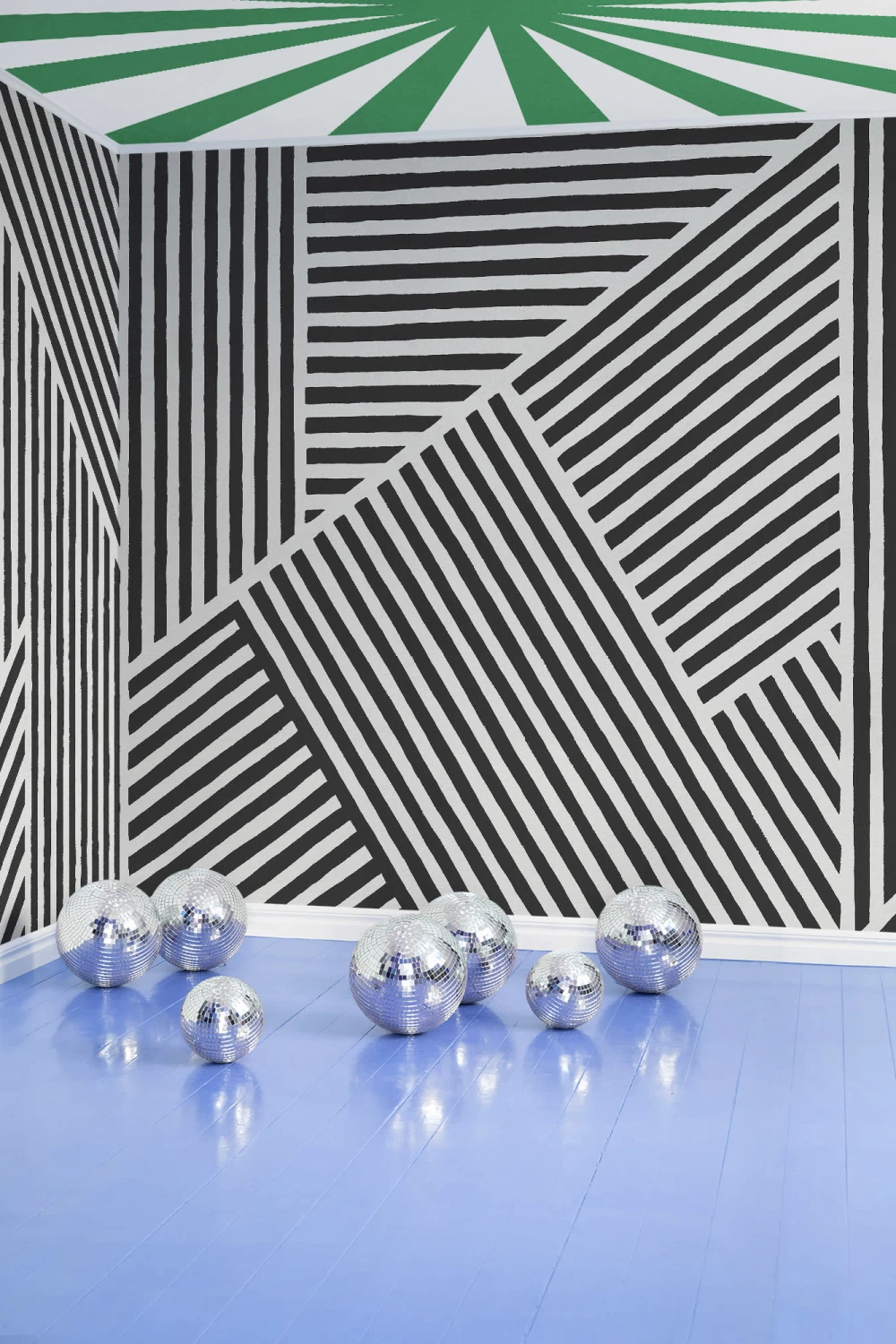 Maximalist ceiling wallpaper