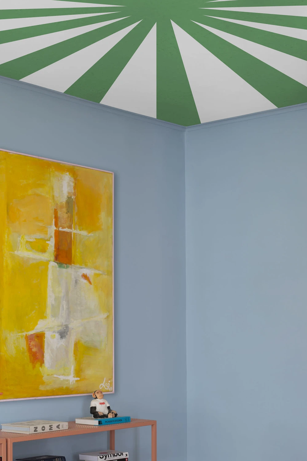 Maximalist ceiling wallpaper