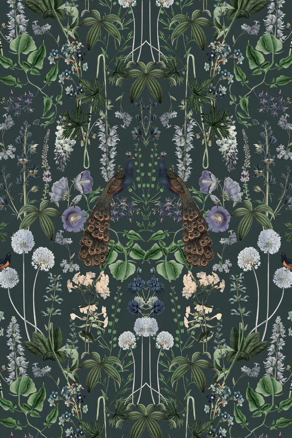 Oiseaux et vert luxuriant
