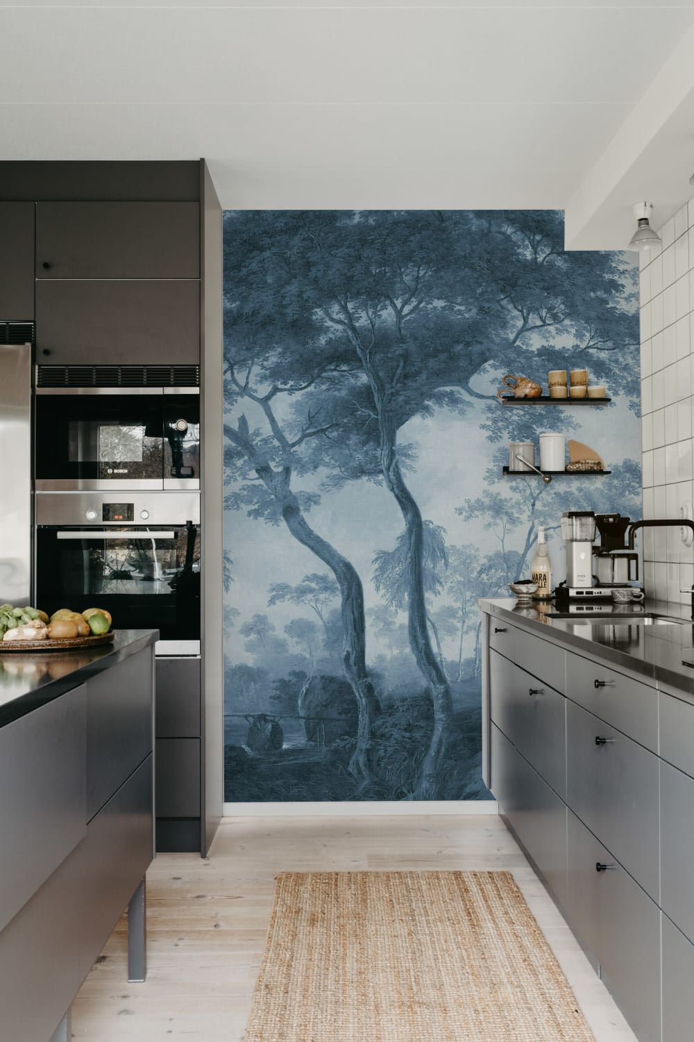Vintage Blue Forest