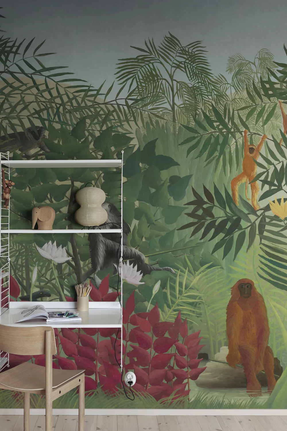 Scène de jungle luxuriante