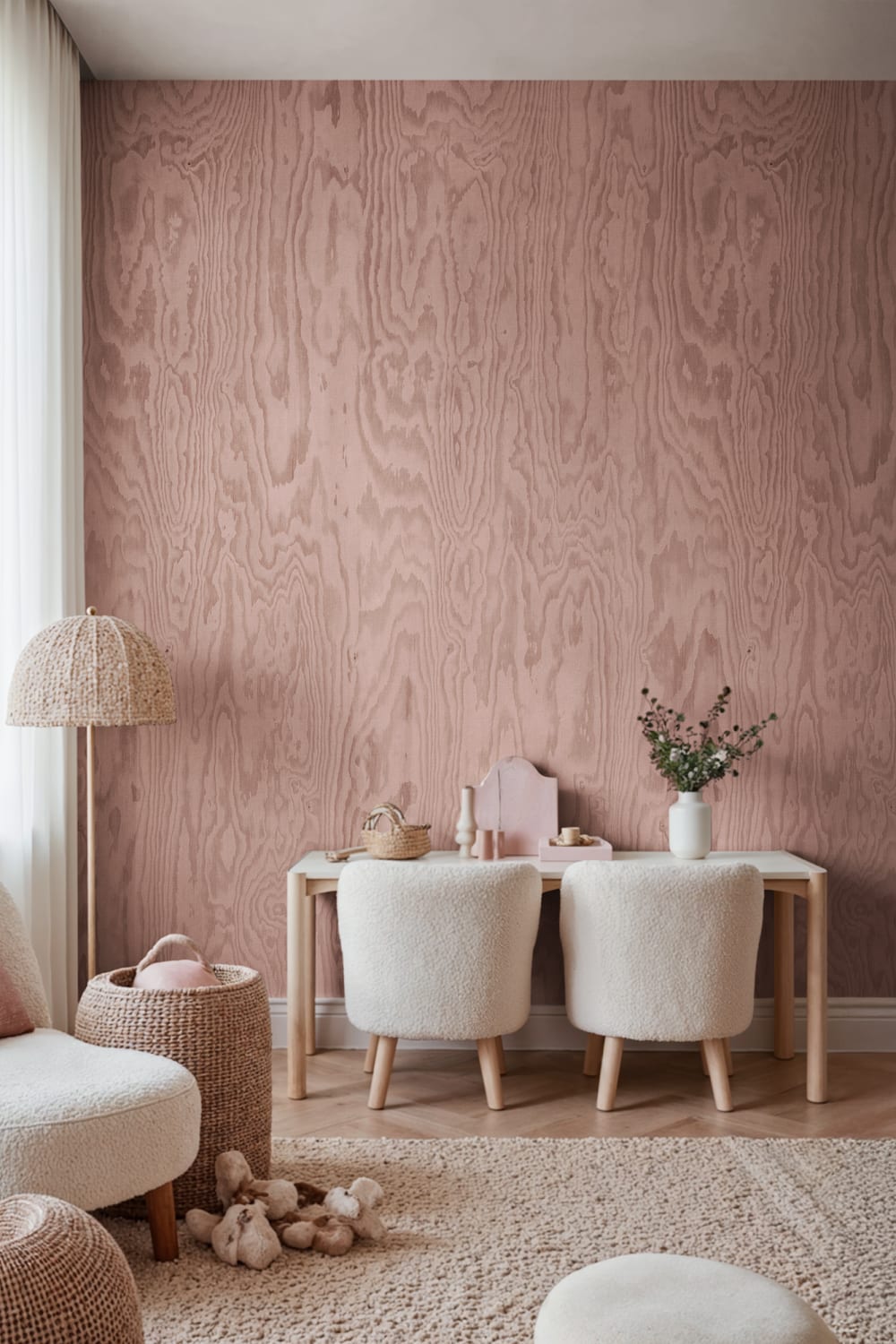 Pink Woodgrain Elegance