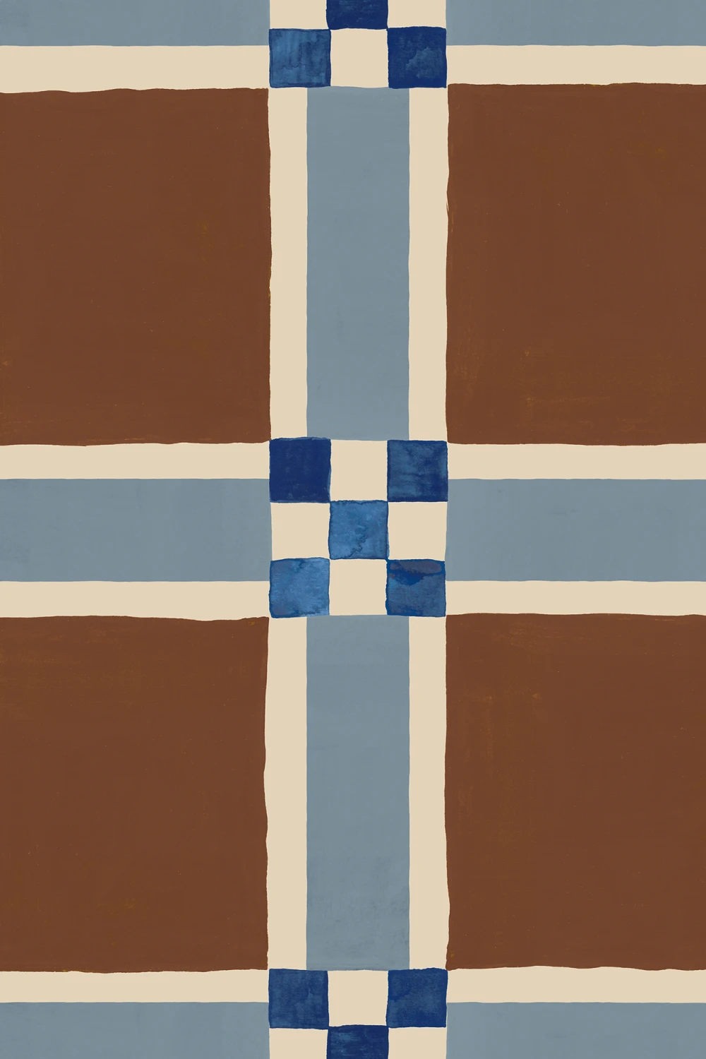 Geometric Charm in Earthy Tones
