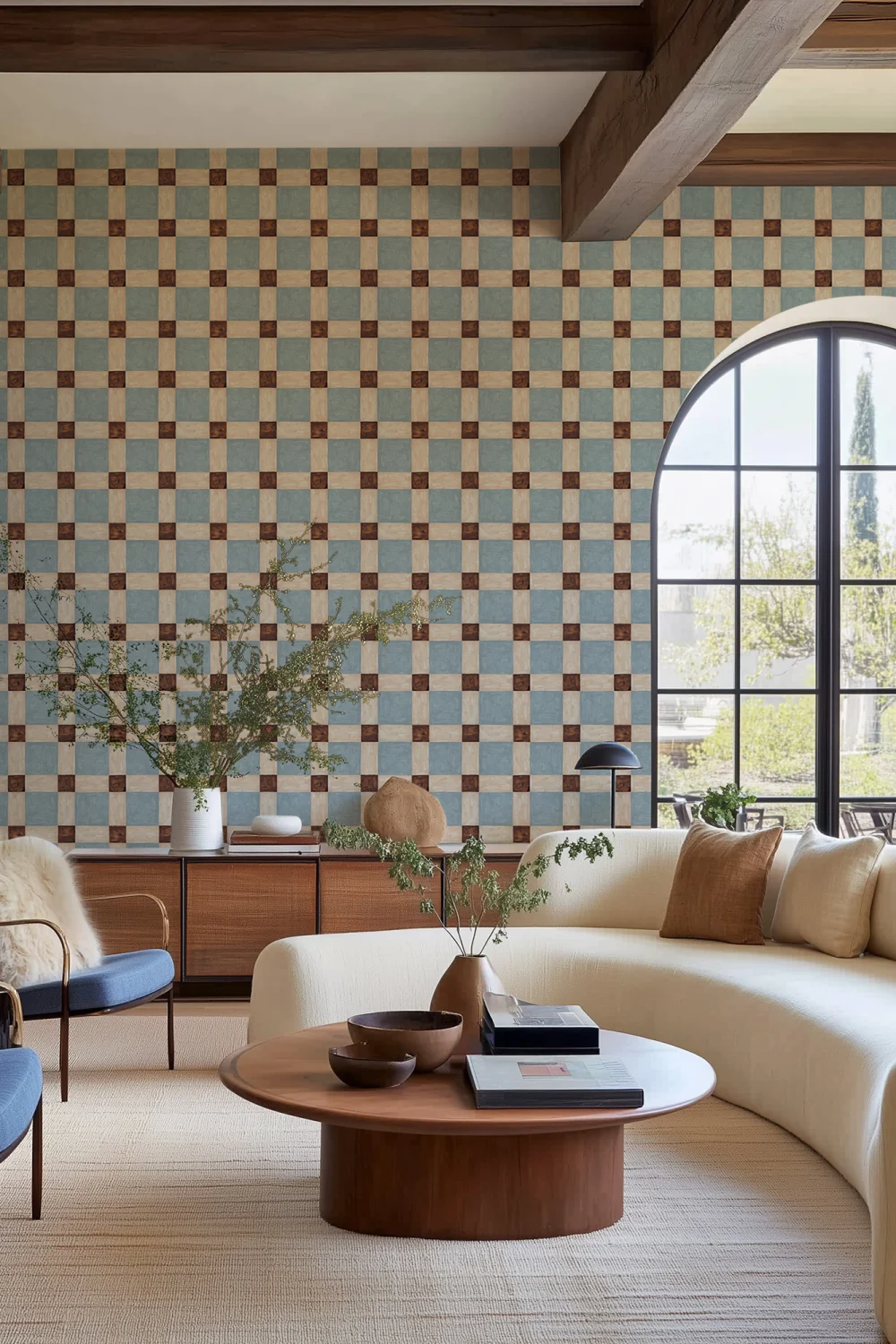 Charming Checks: Artisan Square in Blue