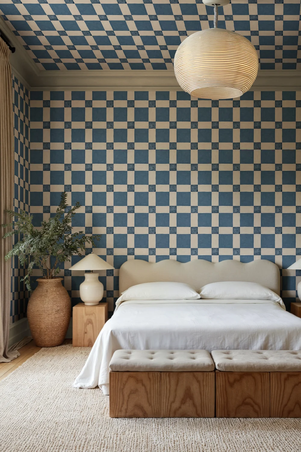 Claim Your Space avec des carreaux bleus intemporels