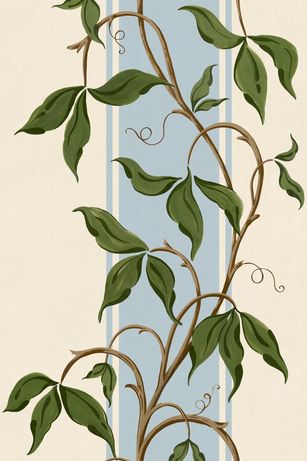 Elegant Leaf Stripes