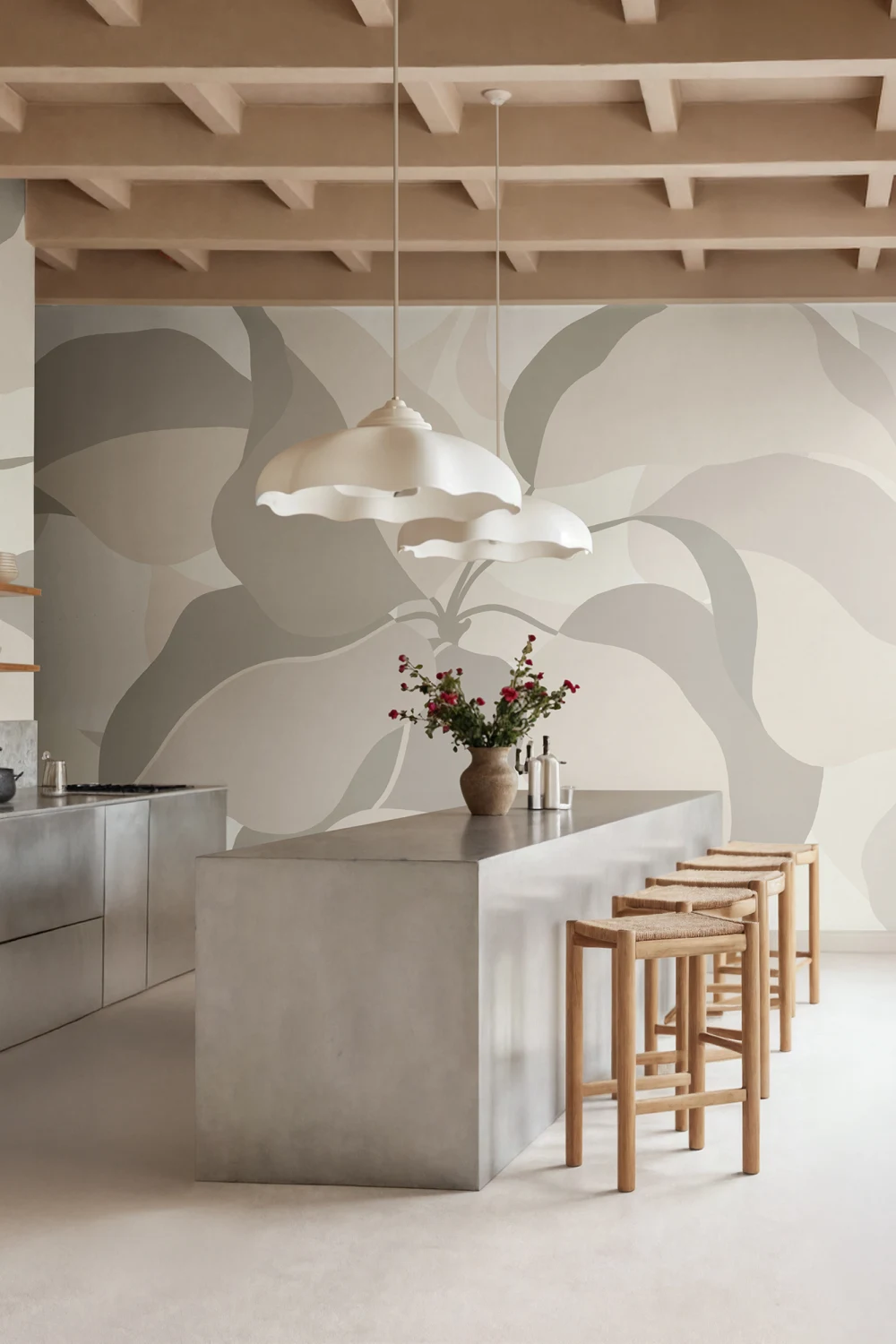 Foliaj bej luxuriant