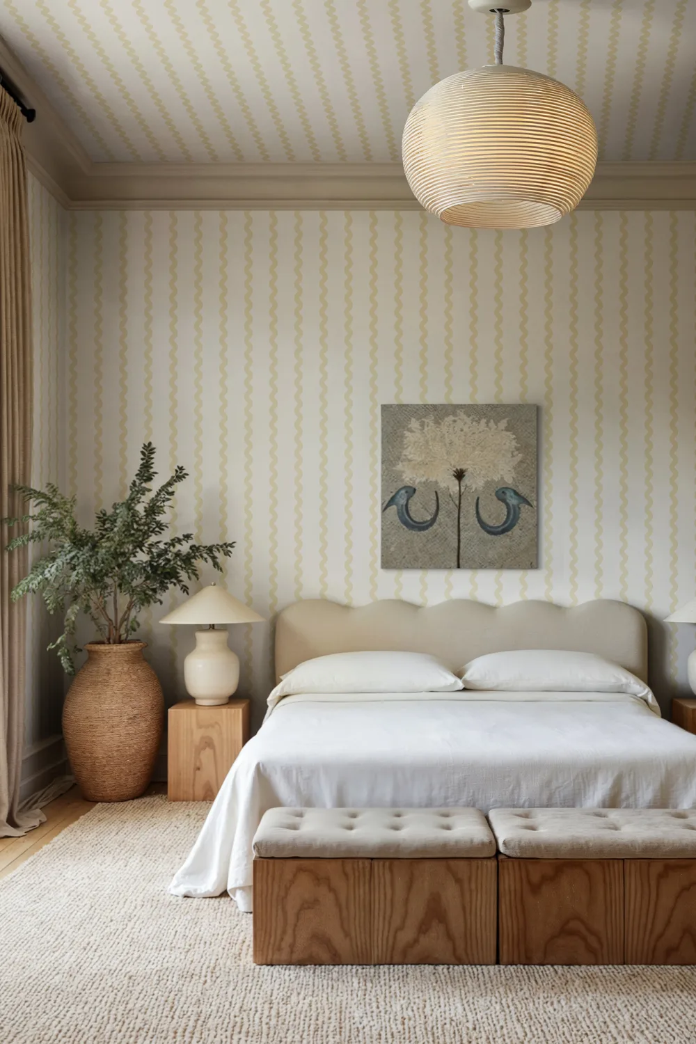 Wavy Elegance for Modern Walls