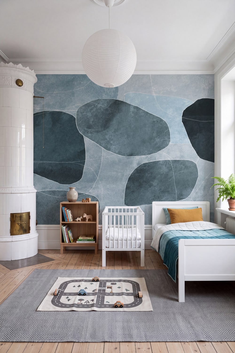 Djärv Blå Geometrisk Essens