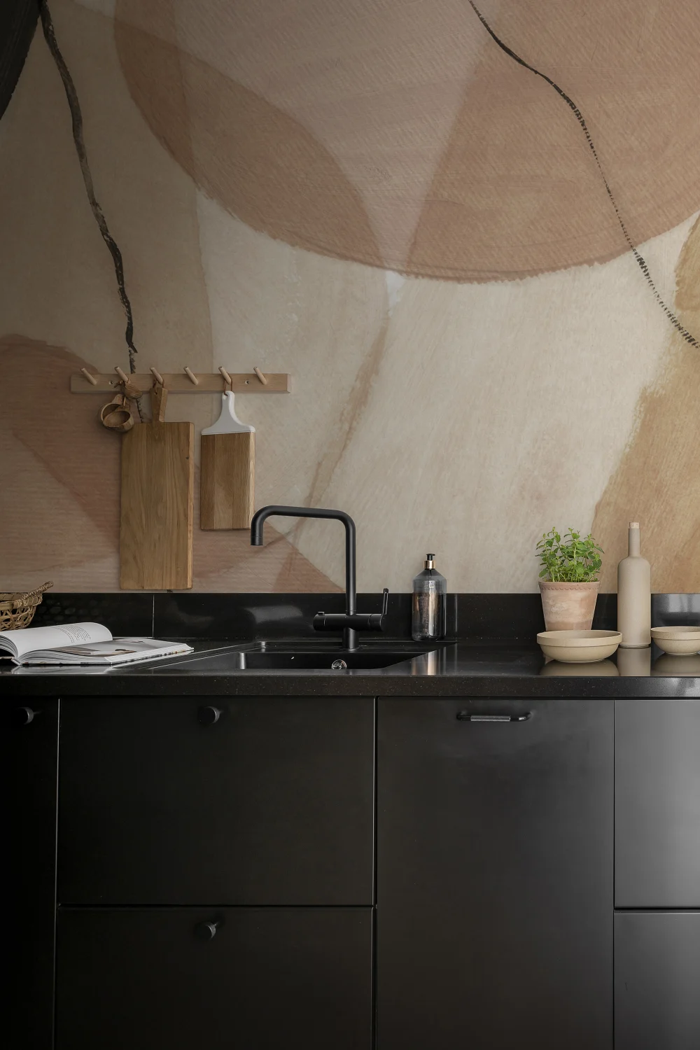 Abstract wall mural