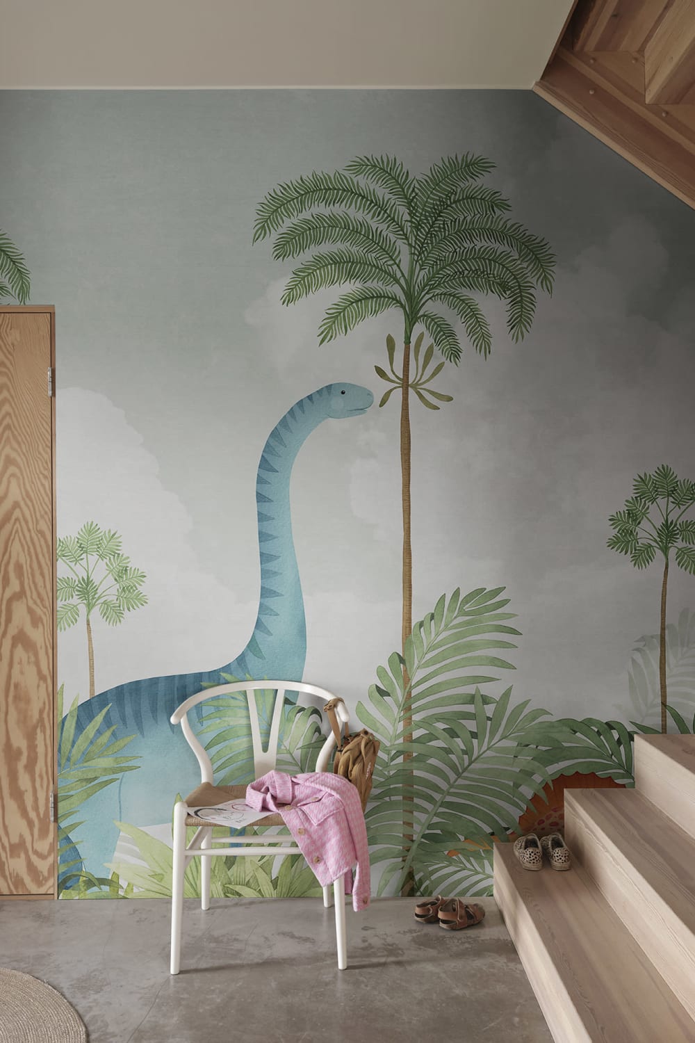 Scènes colorées de dinosaures