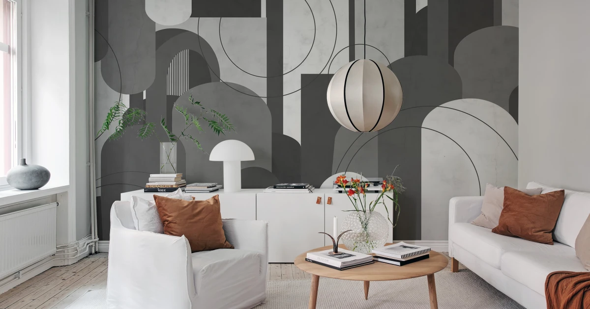 Lovely Arches, Graphite - Rebel Walls