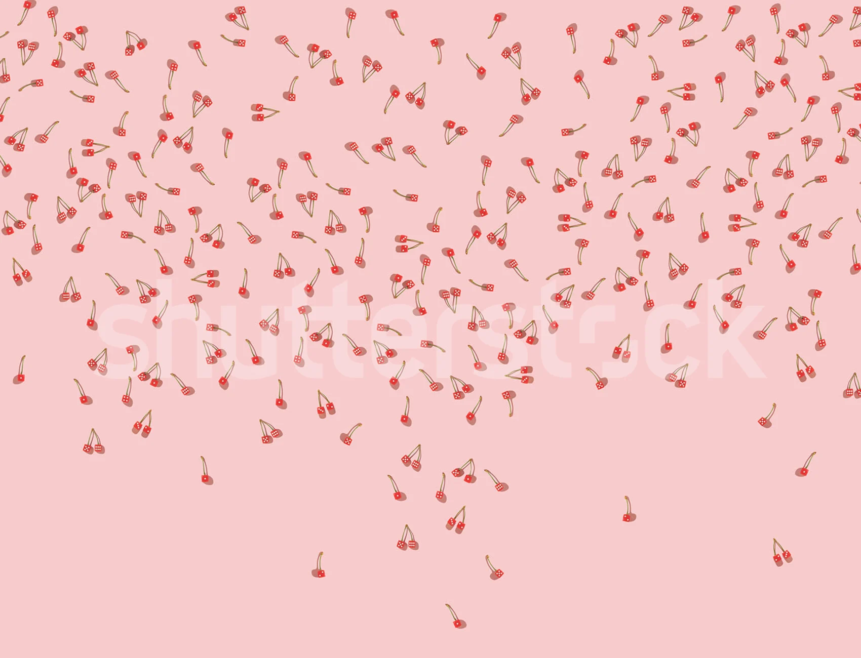 Papier peint rouge intense et rose pastel