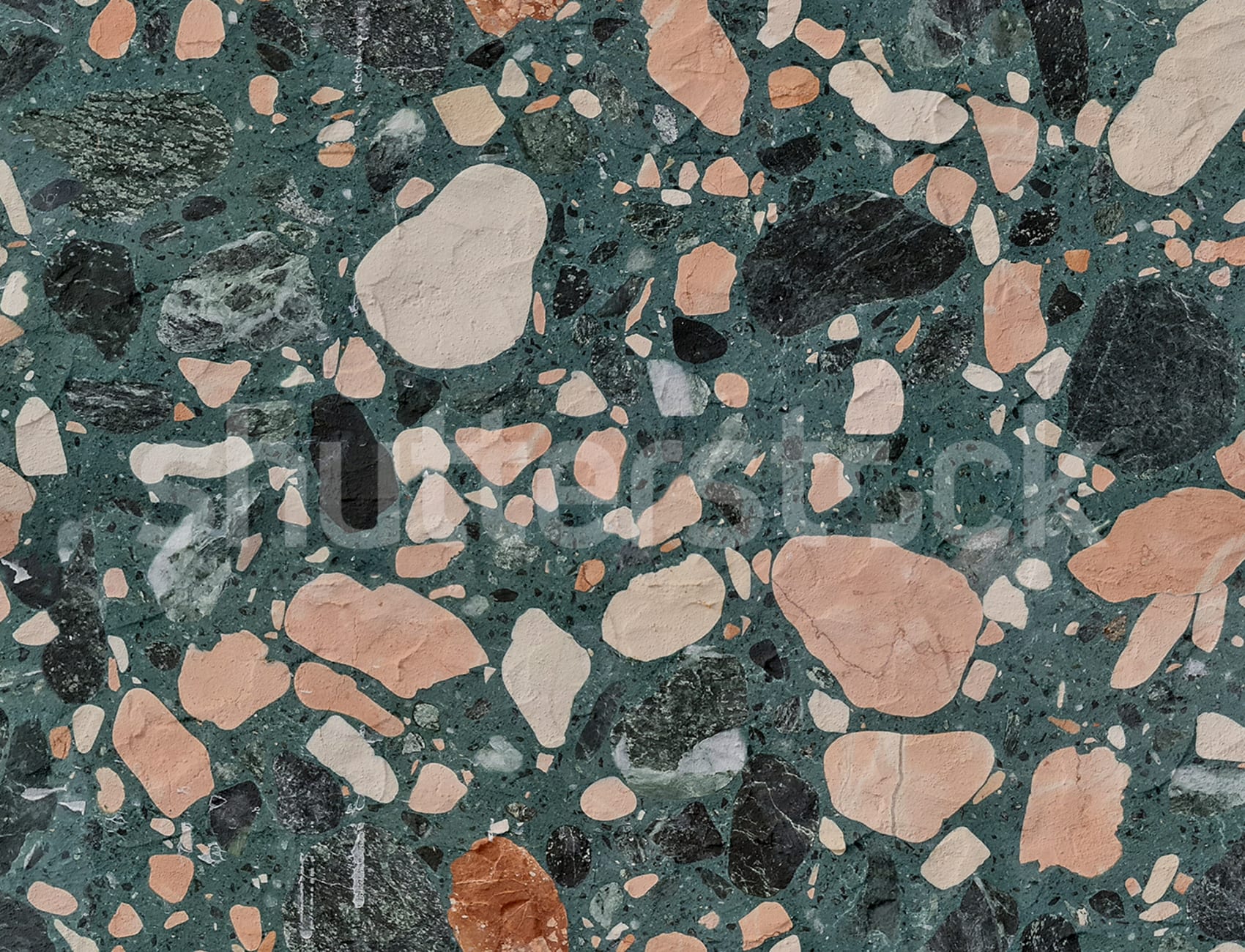 Ένα πολύχρωμο terrazzo