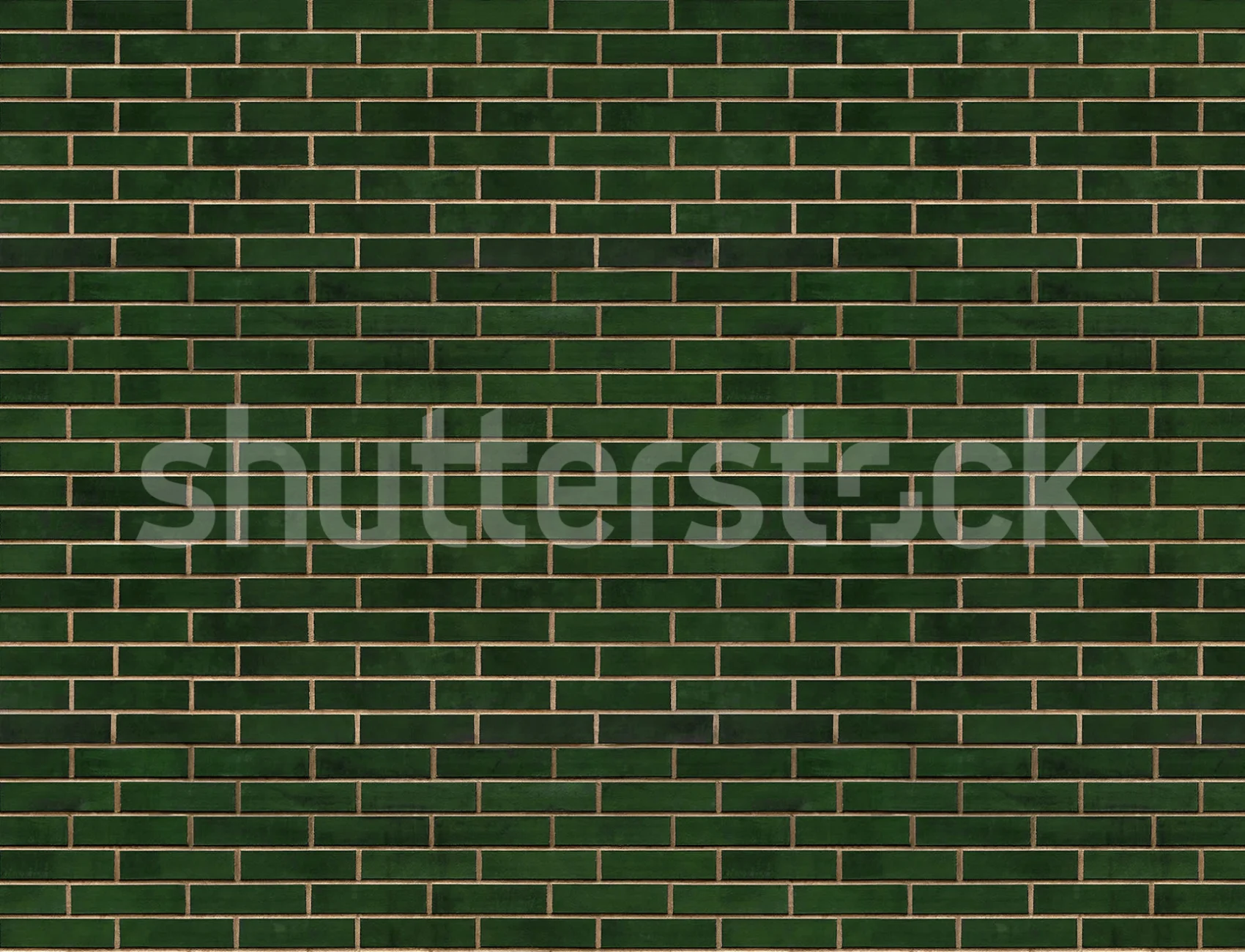 Wall of Tiles in Green
