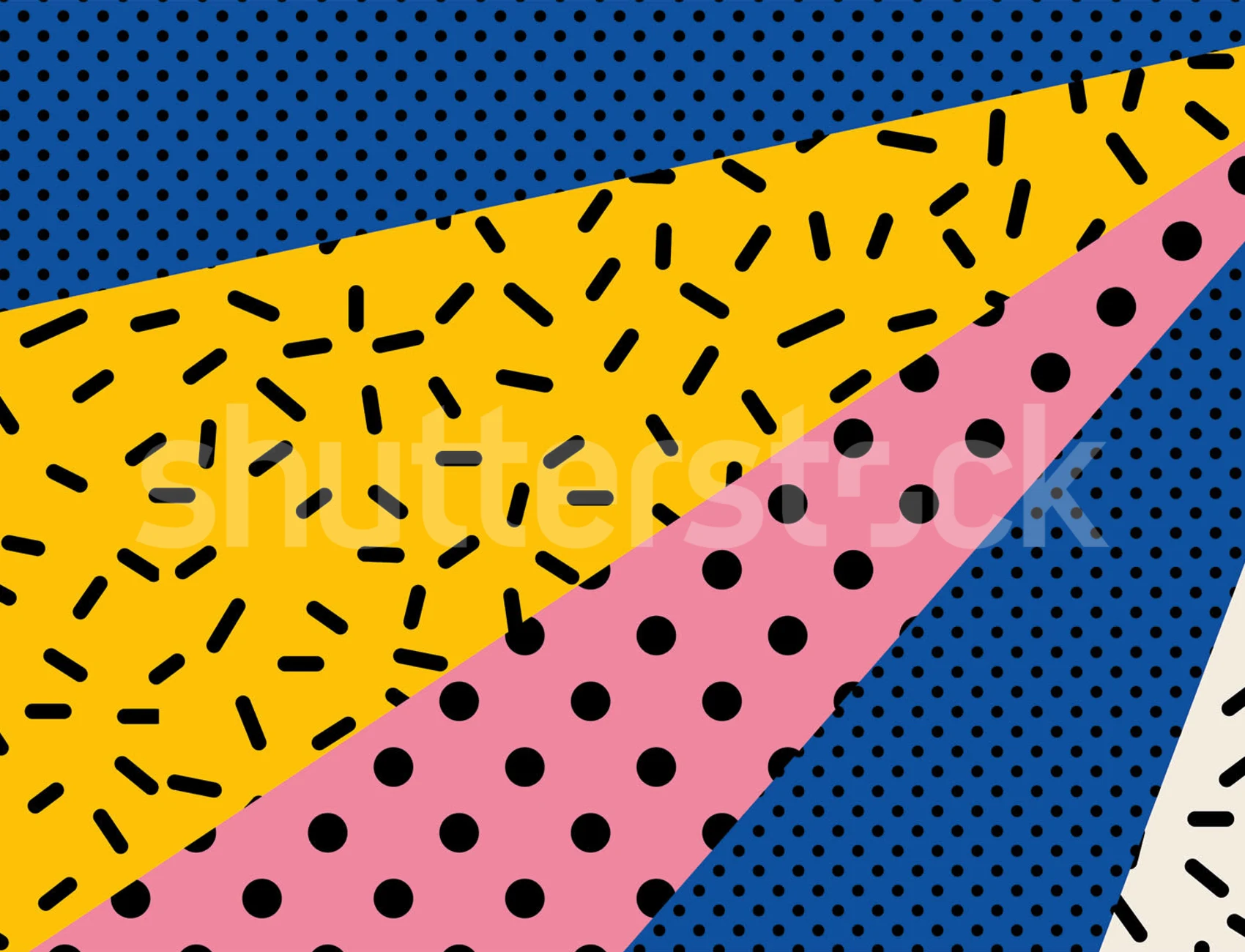 Nostalgic Pop Art with Polka Dots