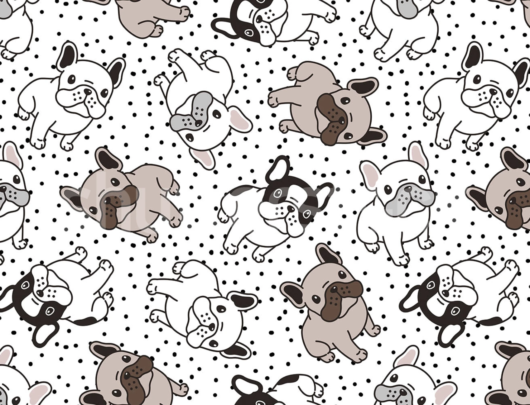 A Playful Canine Parade