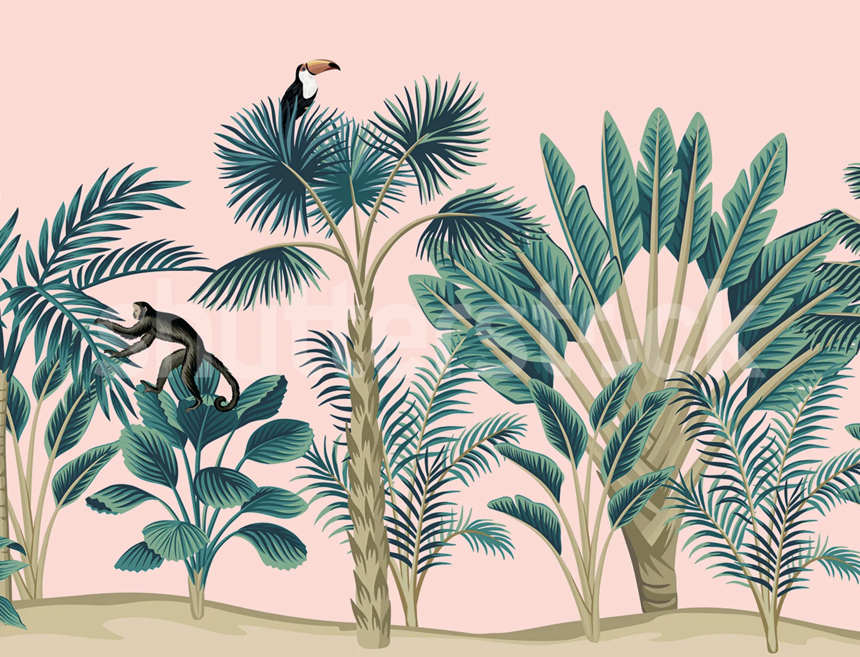 Vintage tropical botanic