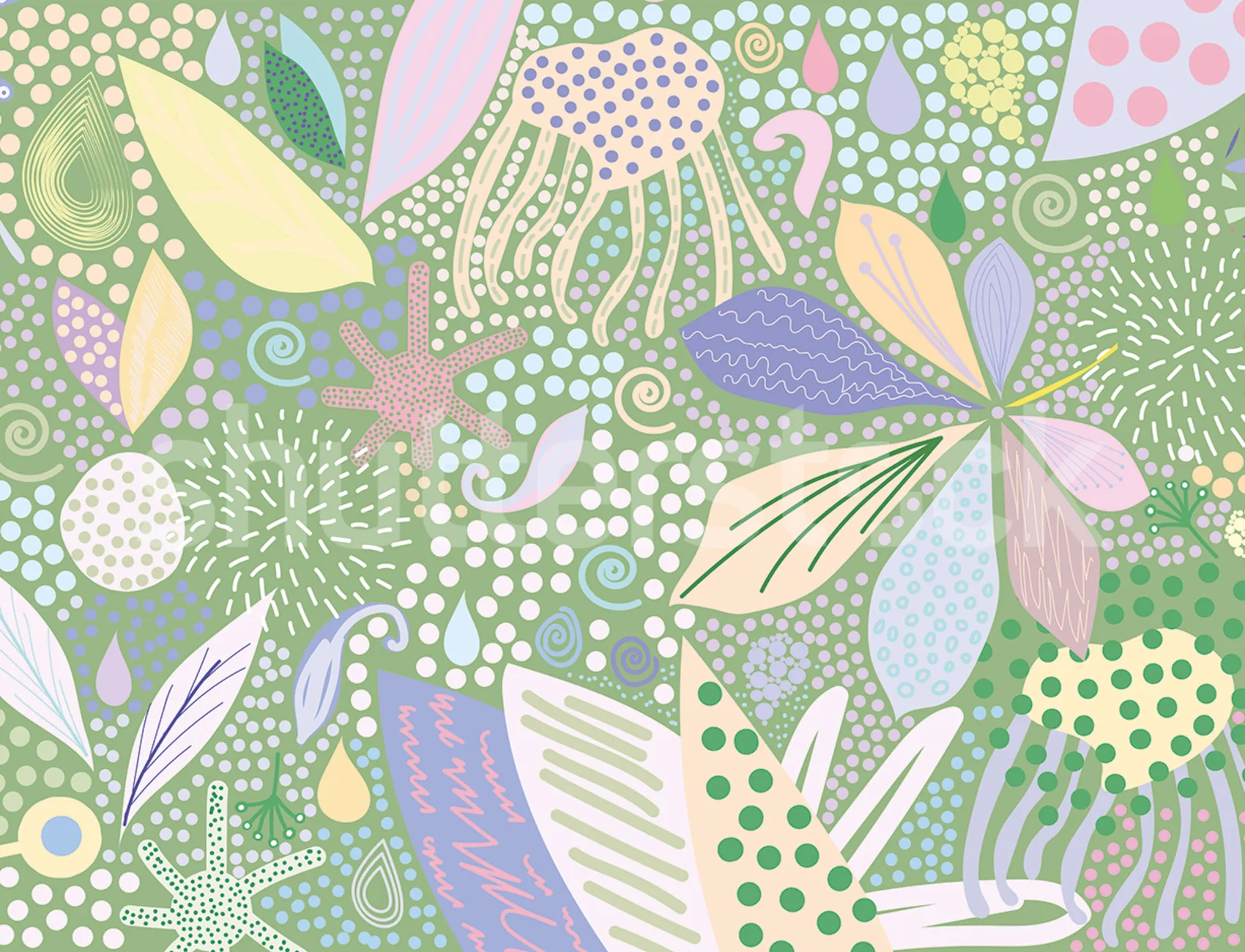 Verdant Bloom Sketch