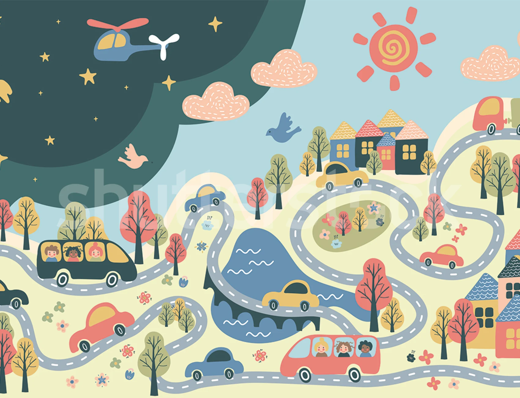Vibrant Town Adventure