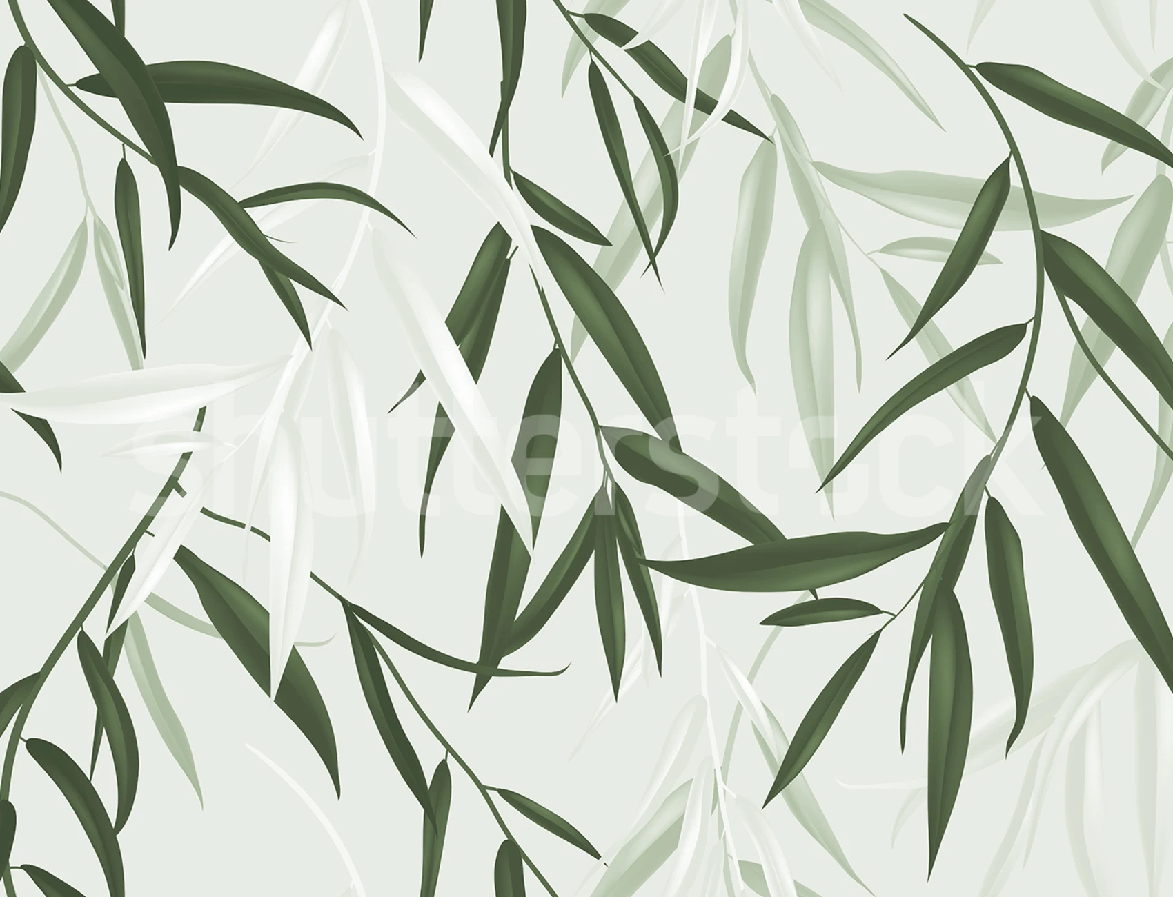 Bambu verde exuberante