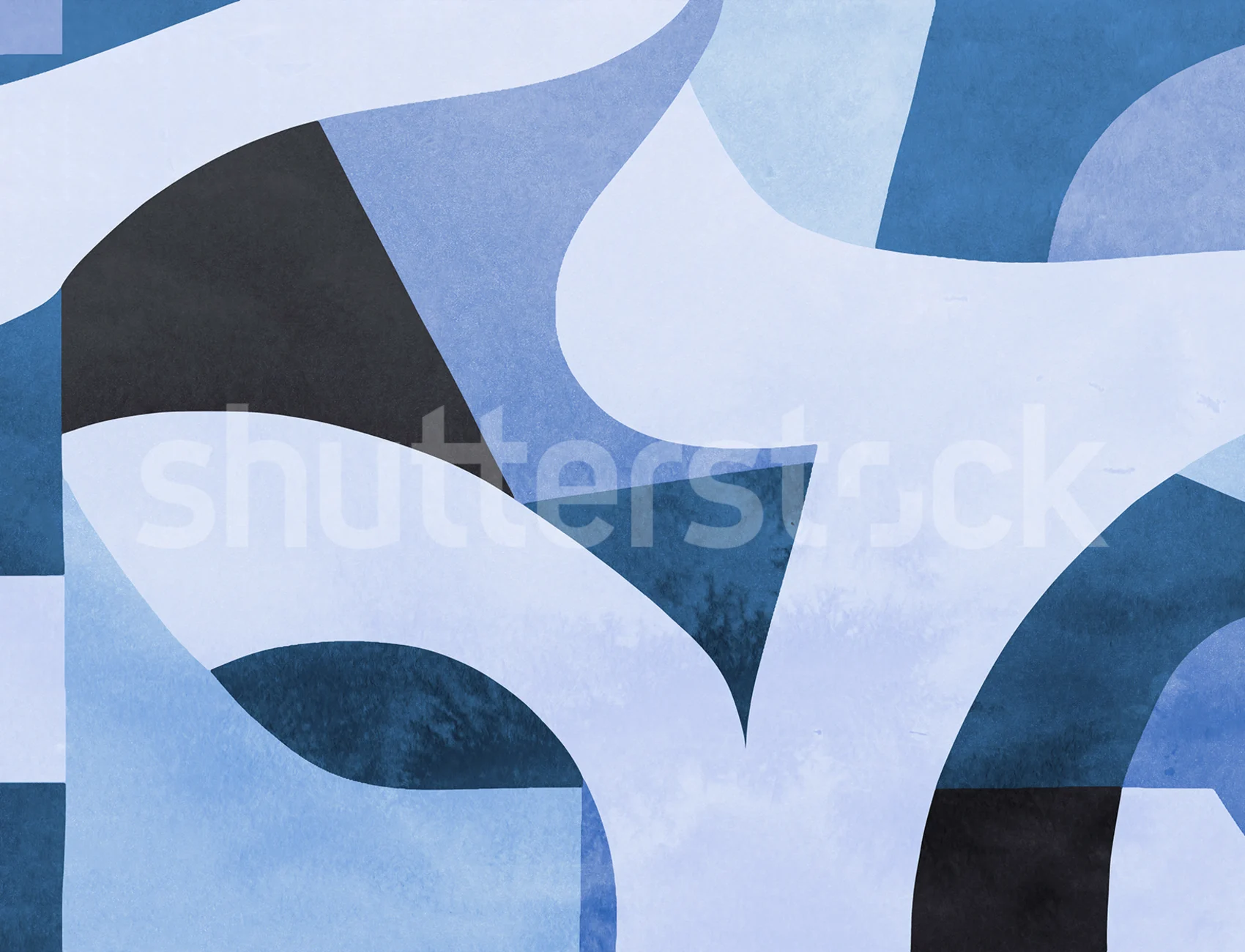 Bold Blue Abstraction