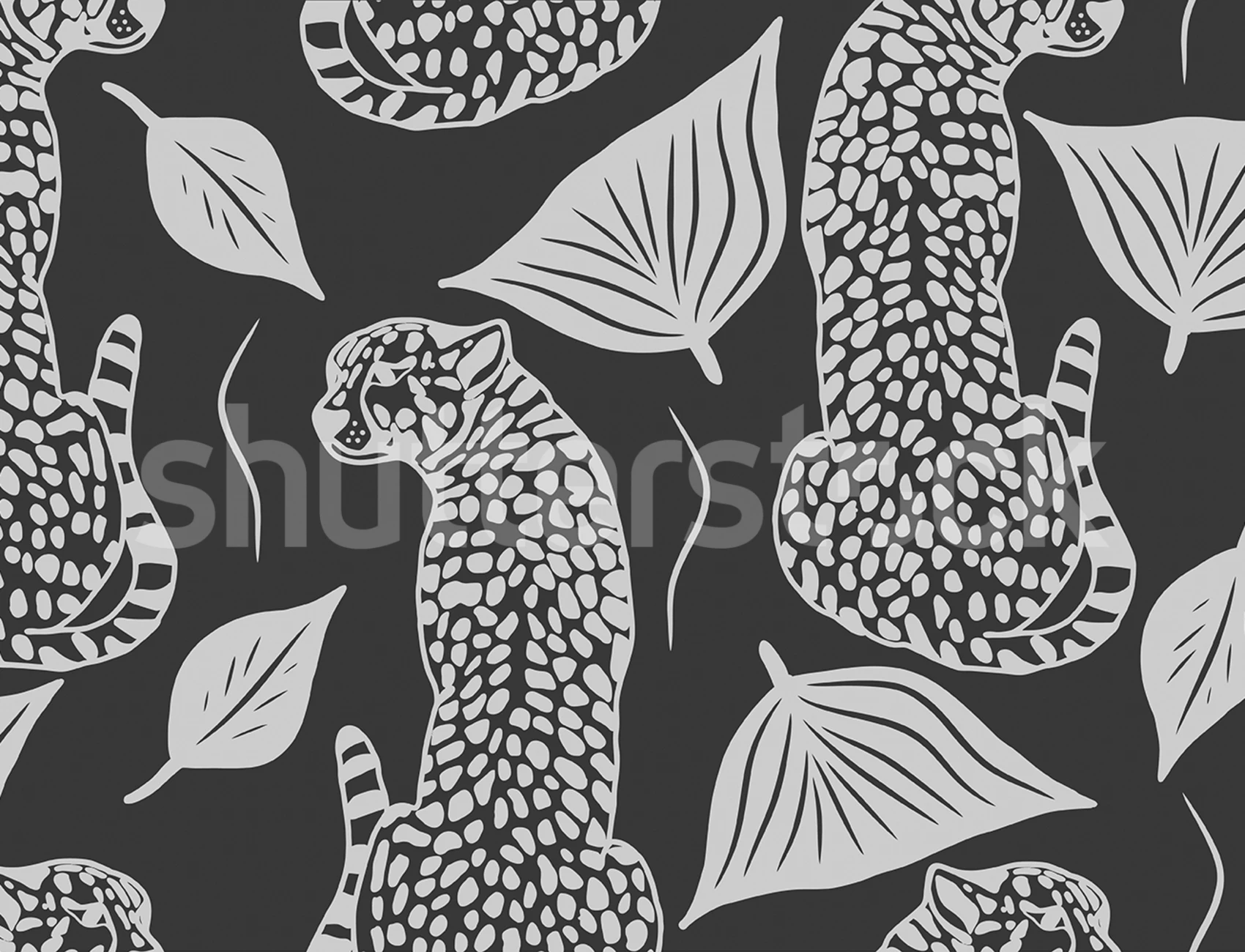 Embrace the Wild: Whimsy Leopard in Black