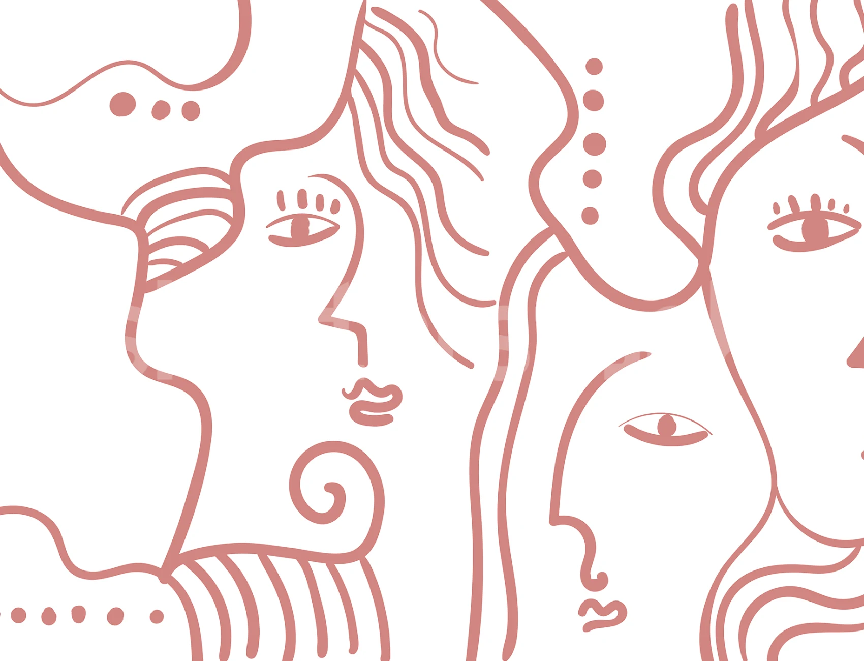 Expressive Pink Faces