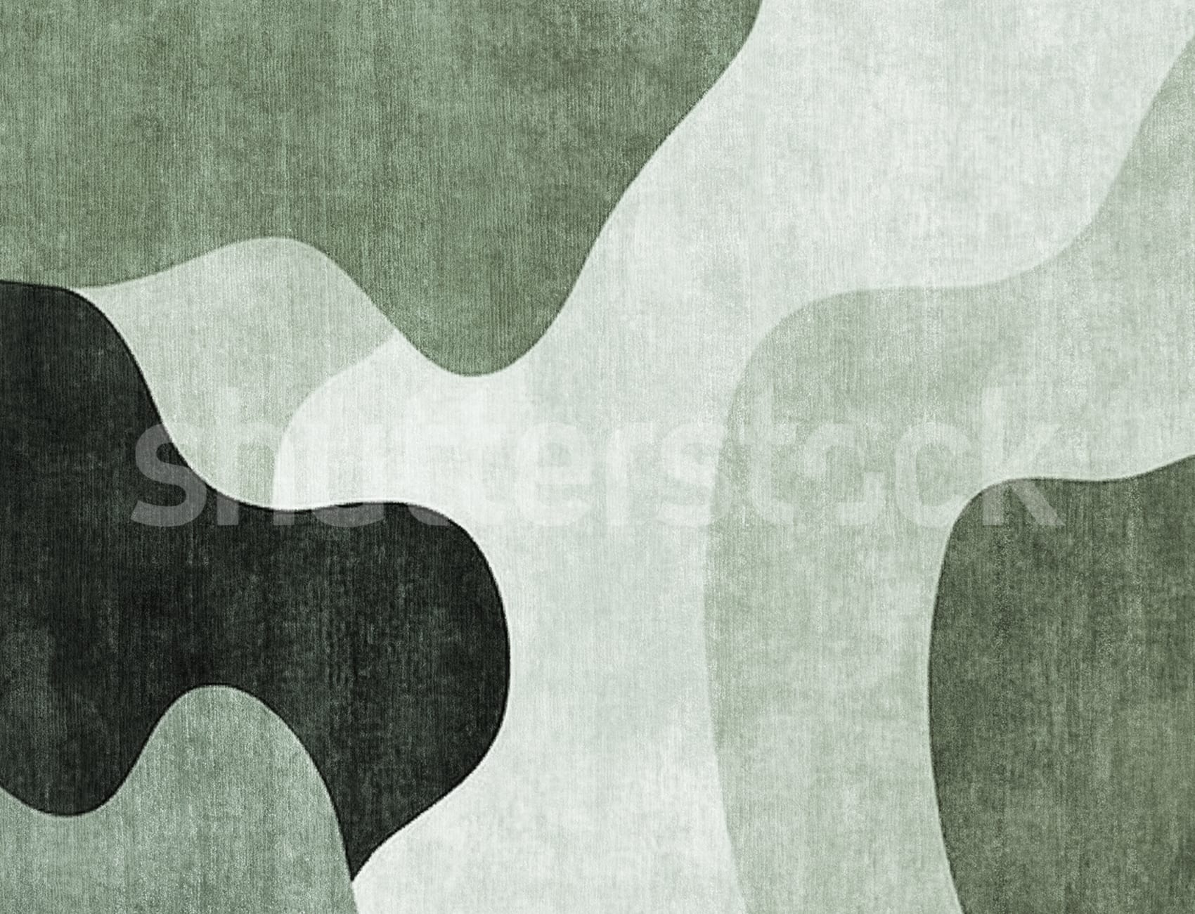Abstract Patches, Green - Wall Mural - Rebel Walls