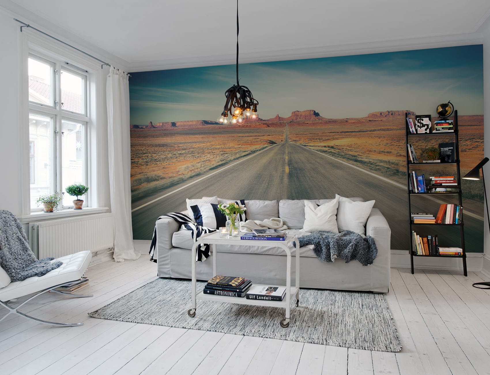 Road wall mural