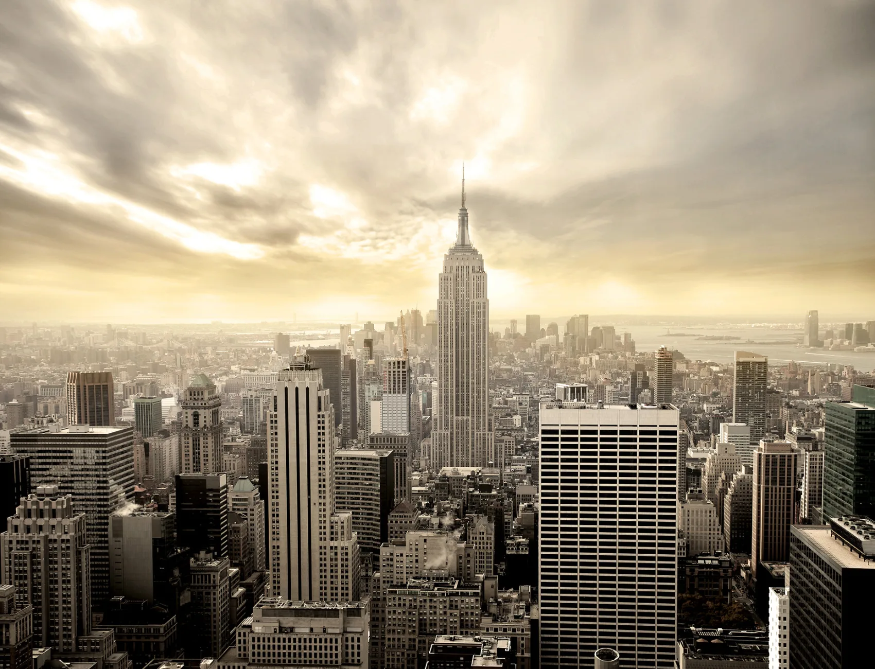 Murale avec vue sur New York