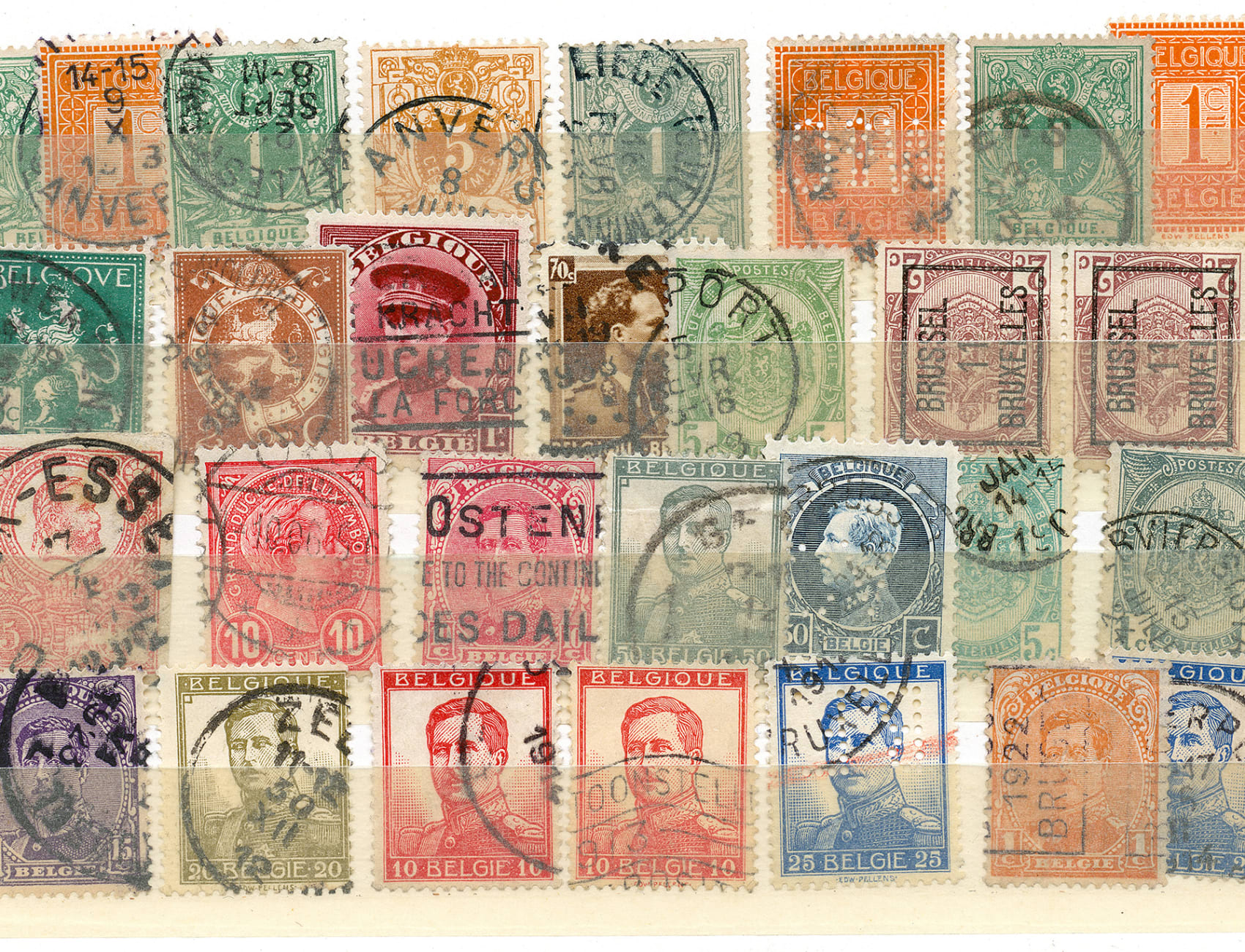 Papel de parede com carimbos