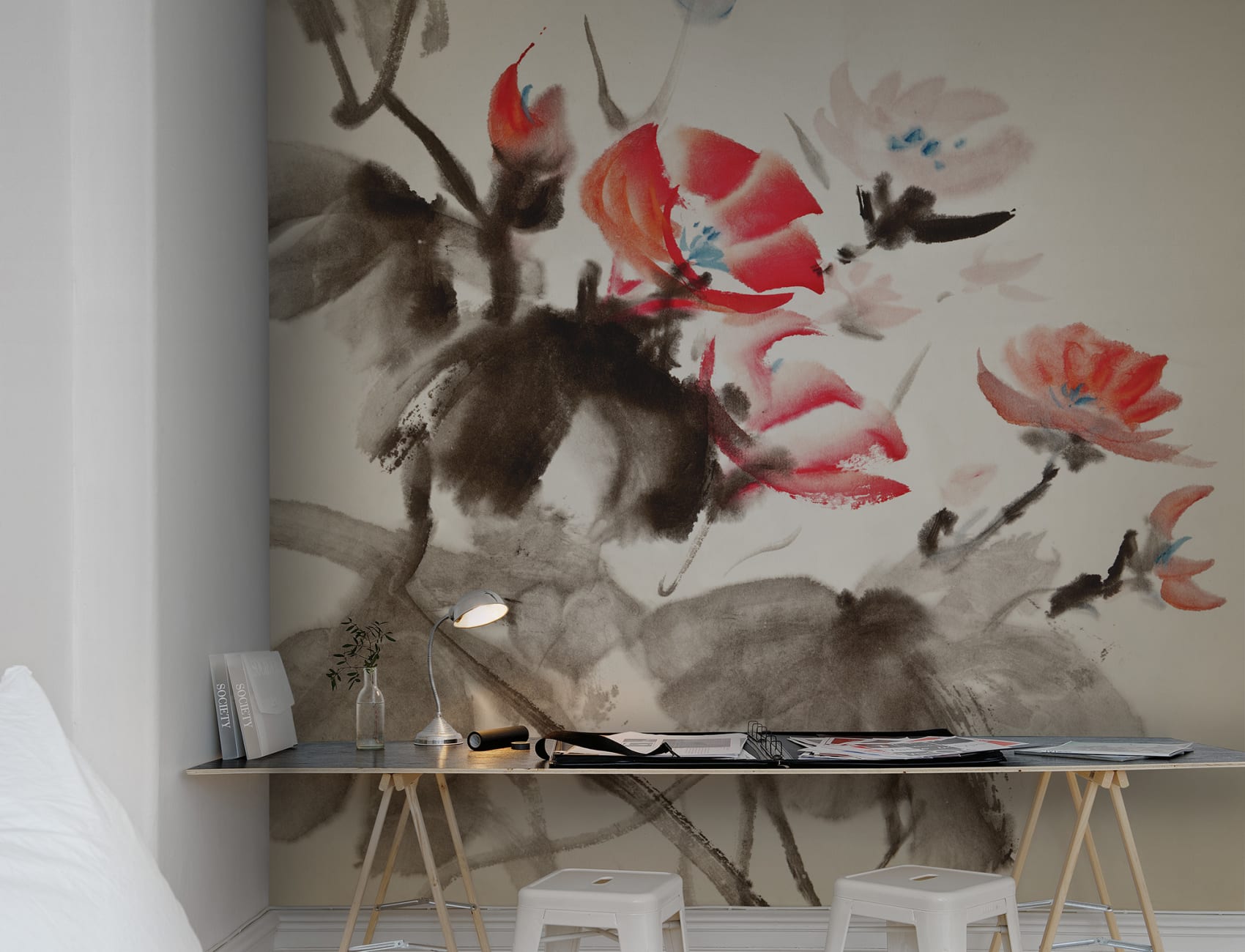 Murale con design asiatico