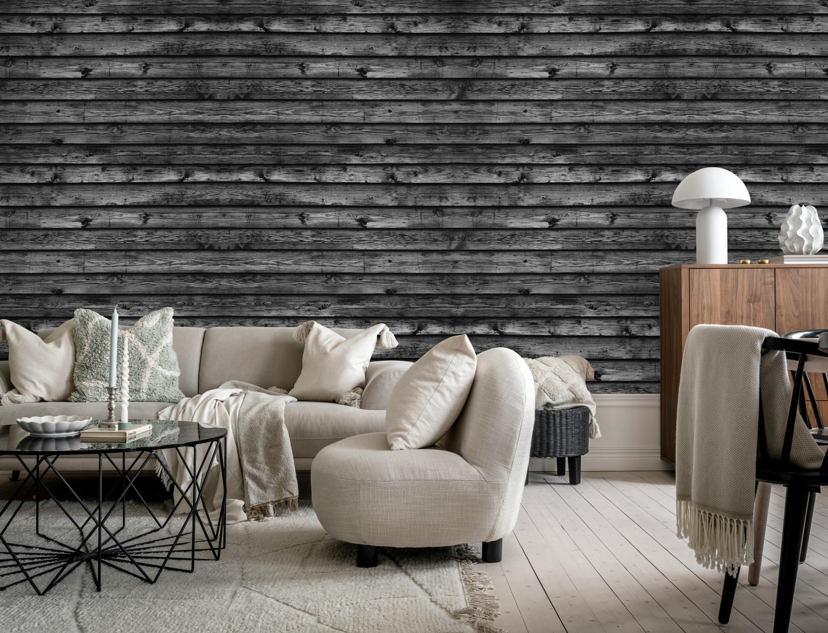 Horizontal Boards, Black