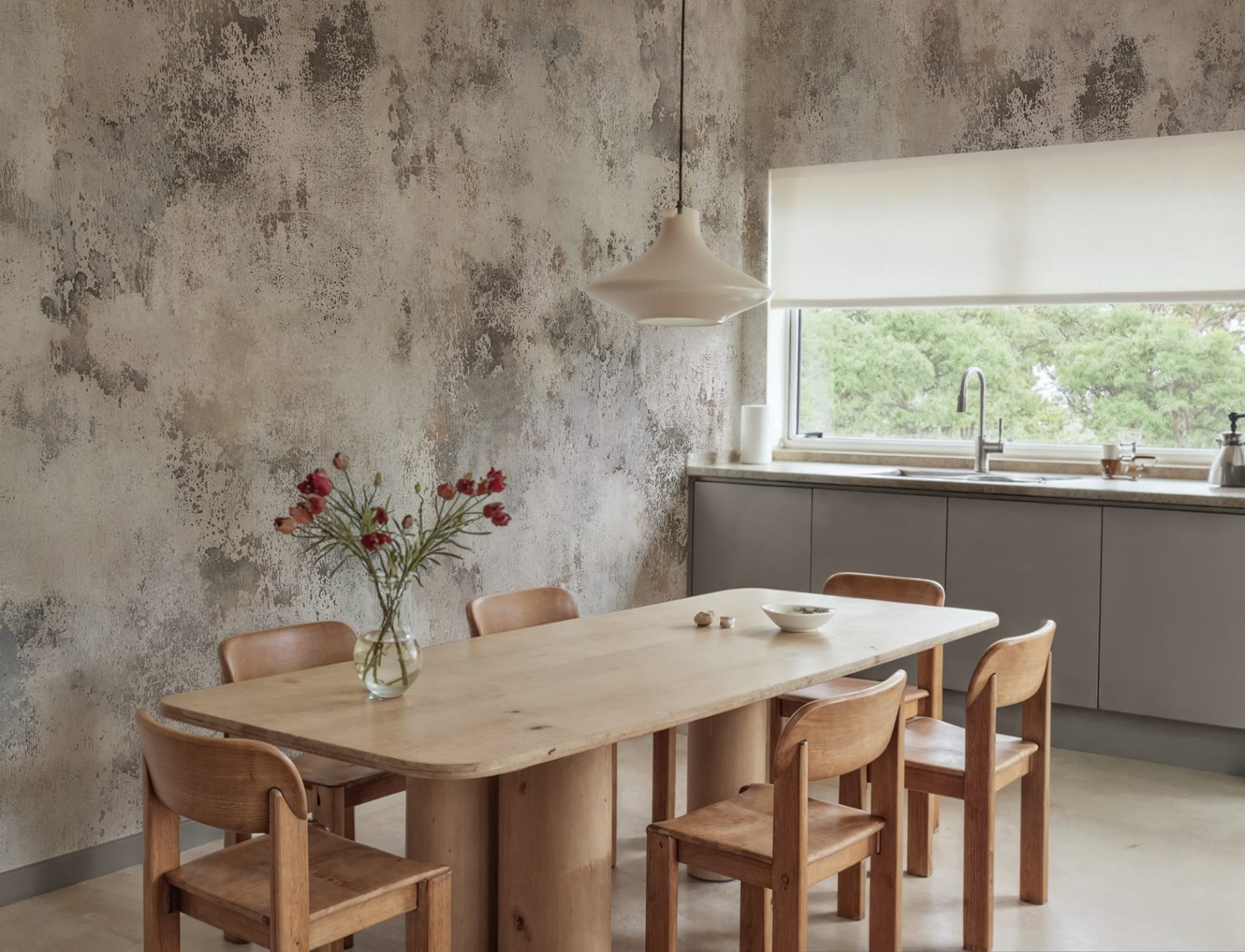 Tapet som ser ut som patinerad yta för elegant vintageinredning