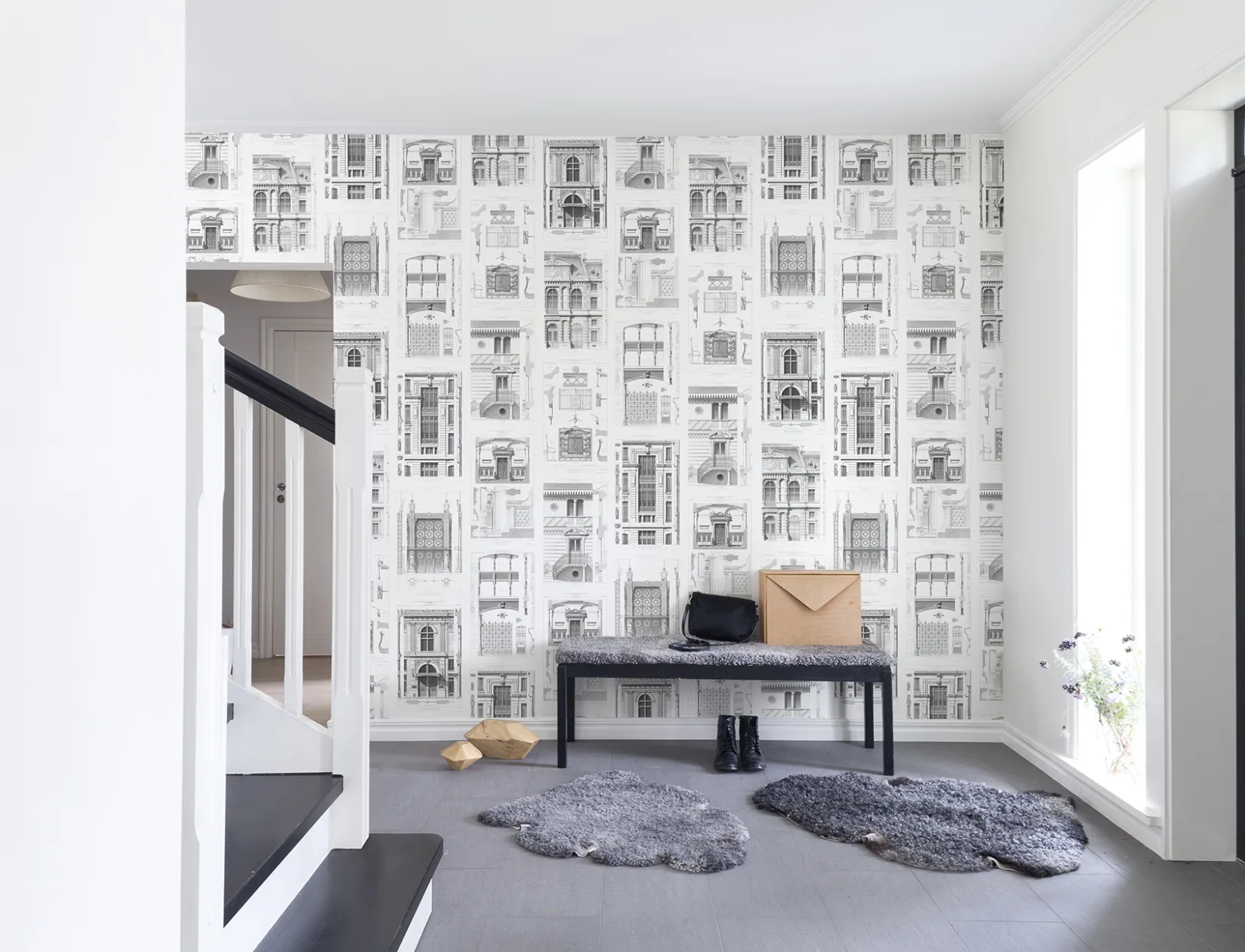 Architectural drawings wallpaper