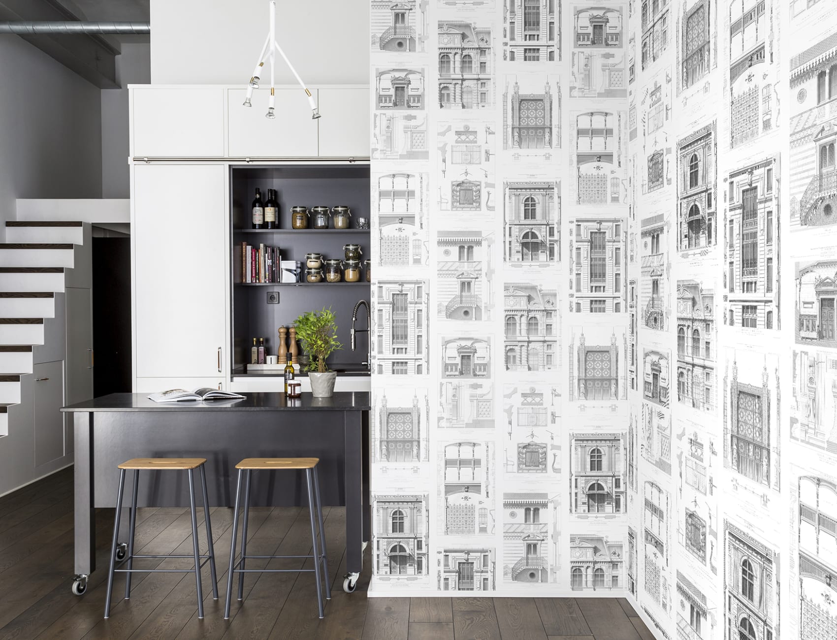 Architectural drawings wallpaper