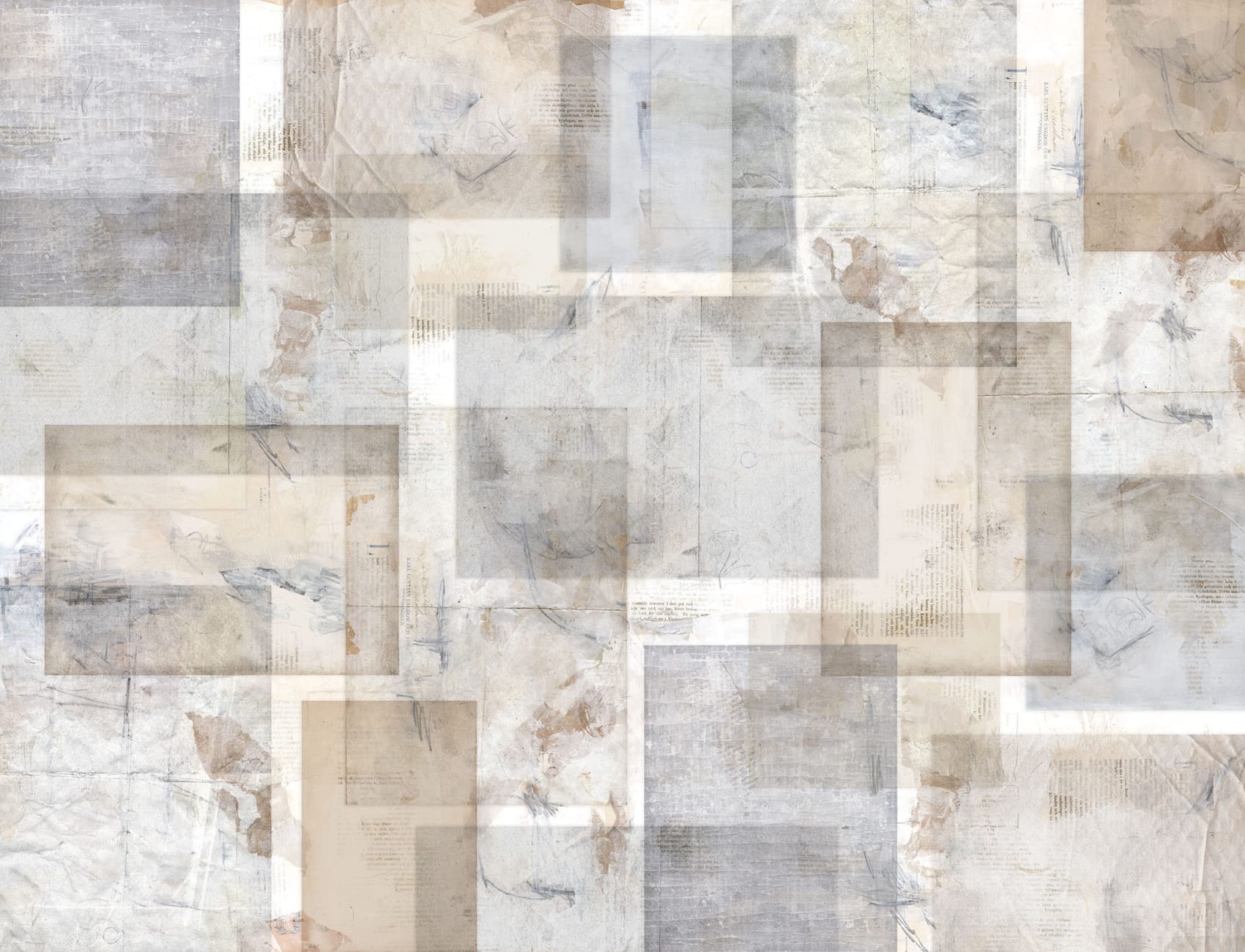 Sheer paper sheets behang