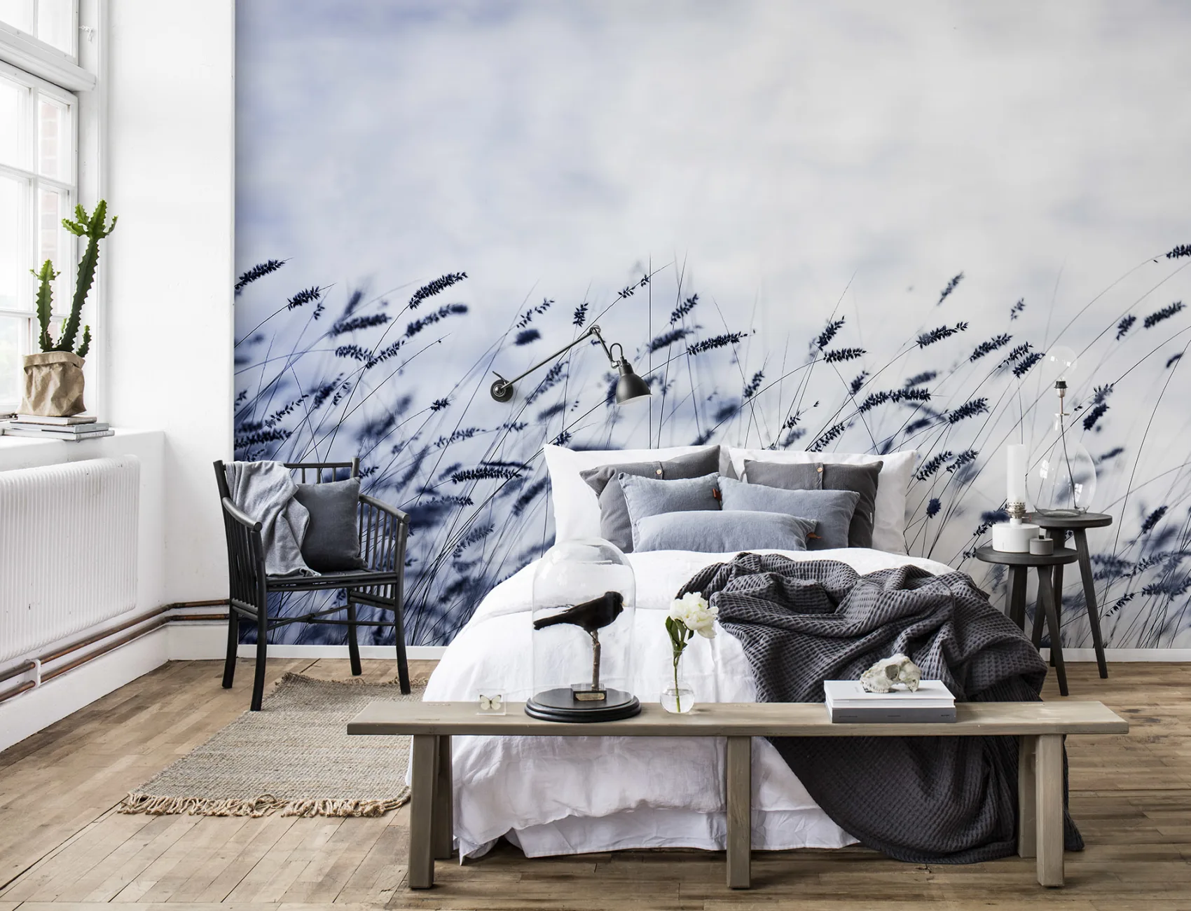 Calming wall mural for bedroom or even a yoga studio