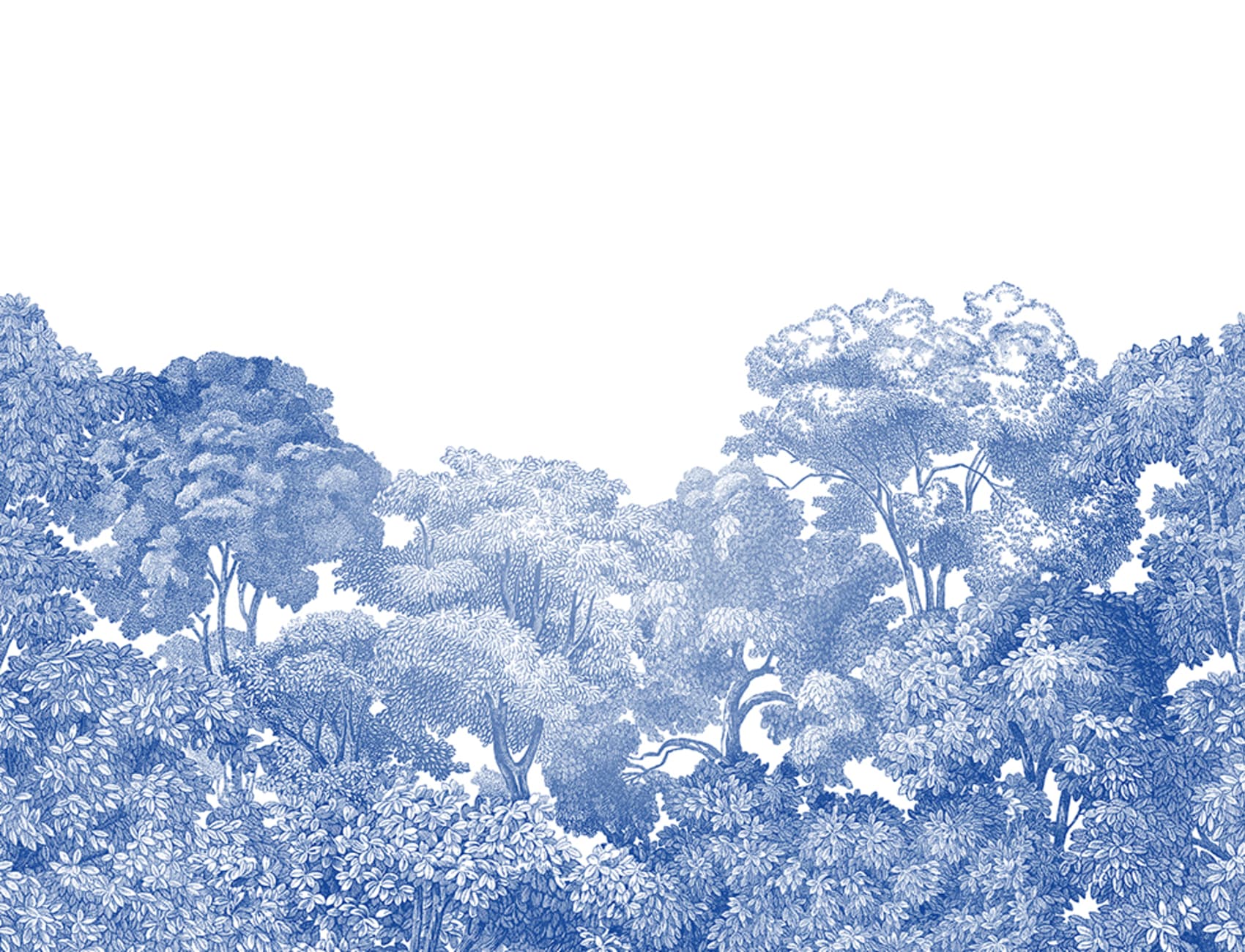 Wallpaper that looks like blue and white porcelain