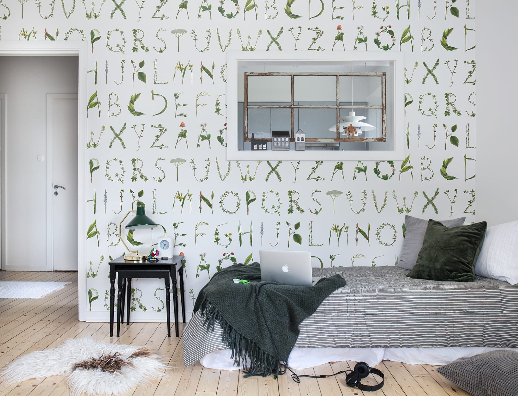 Sprouting green letters